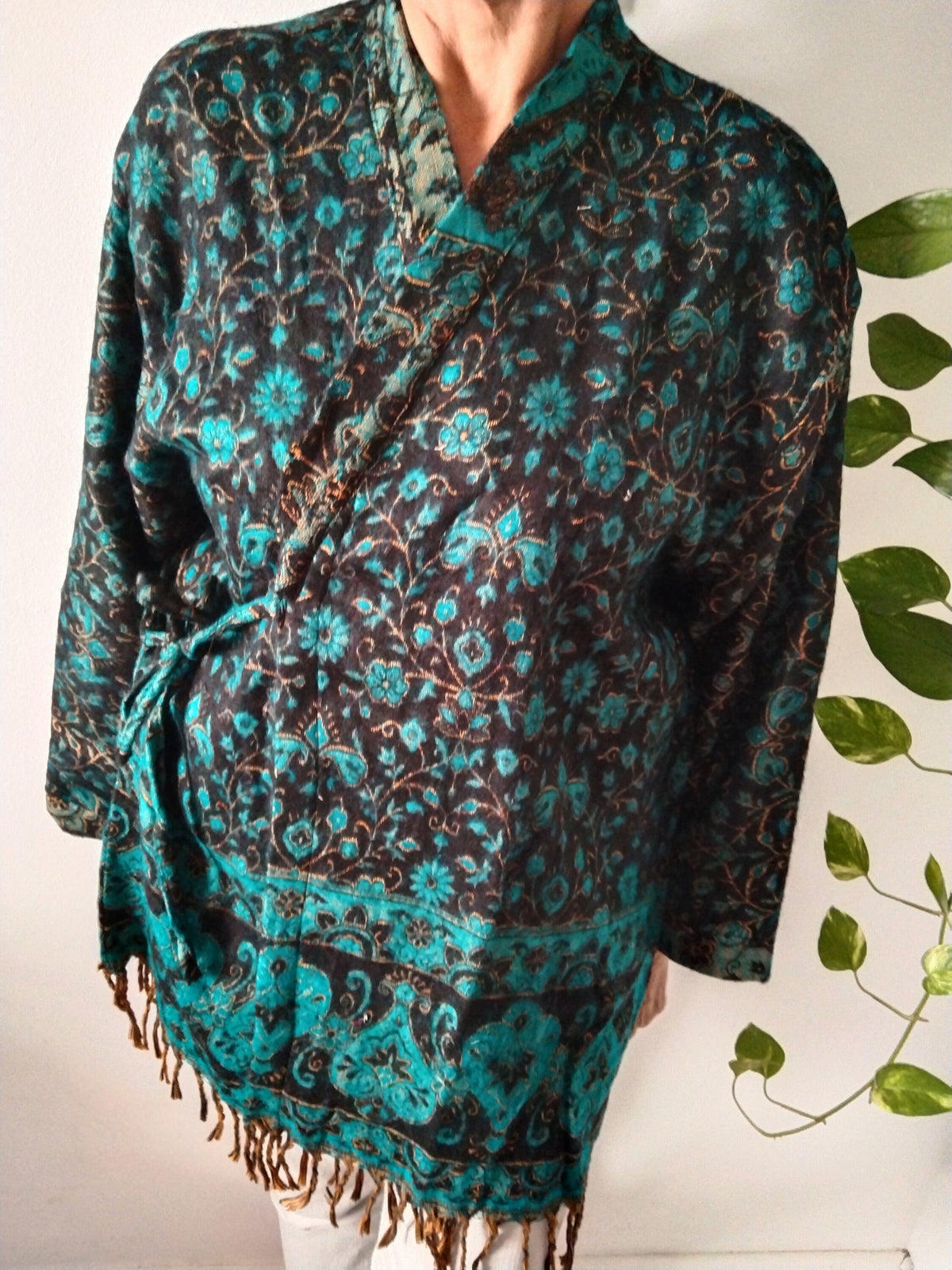 Wool wrap,winter tunic,wool cover up,gifts for her,boho robe,winter cover up