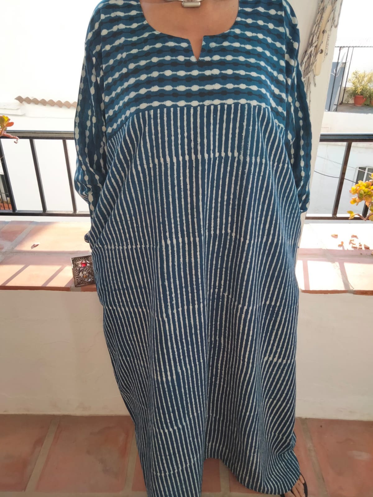 Indigo cotton kaftan,organic Cotton kaftan,caftan,cotton dress,boho dress,gifts for her,boho dress,a line kaftan,resort wear,loungewear