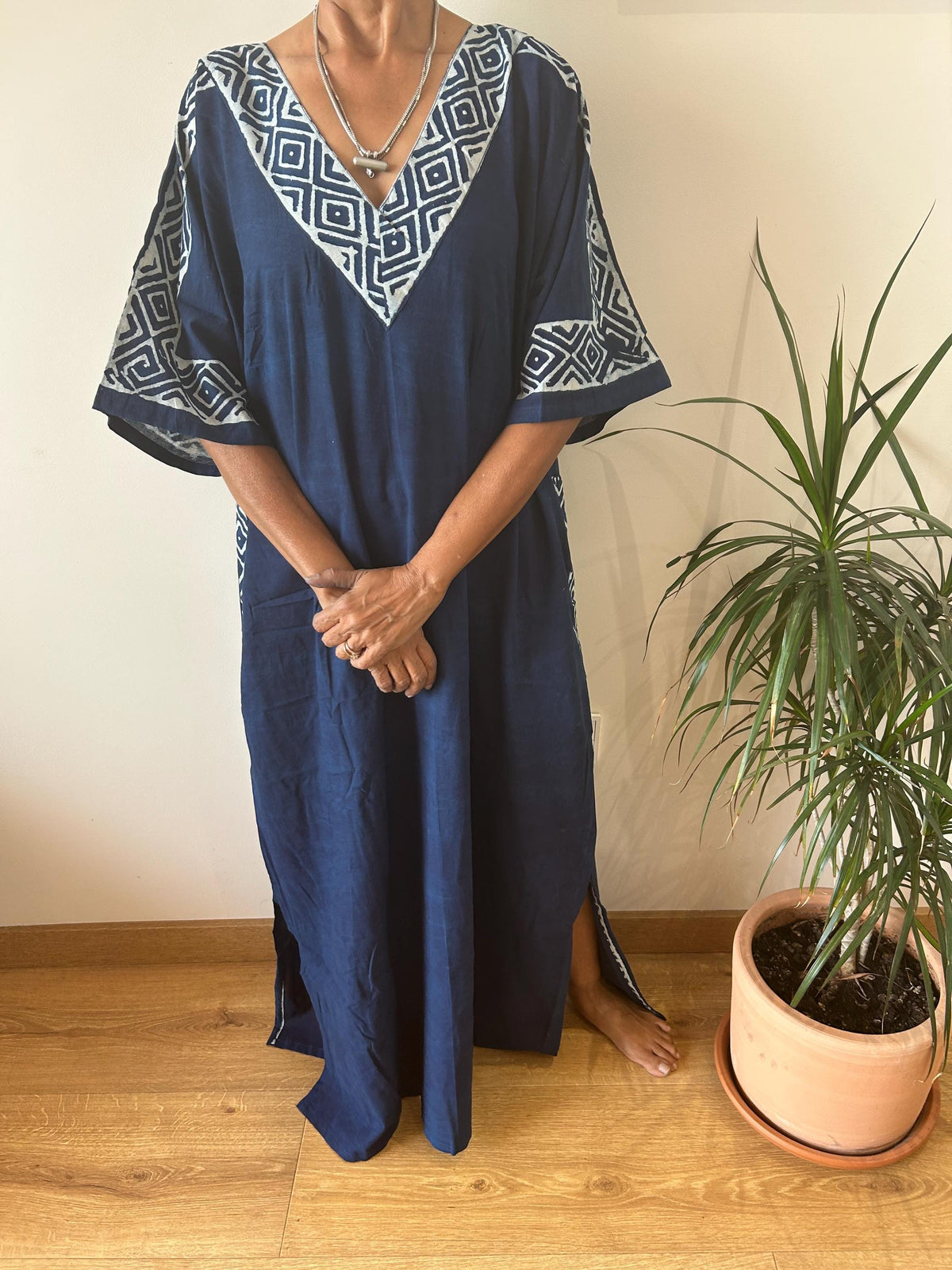 Organic cotton kaftan,caftan, resort wear,loungewear,gifts for her,boho dress,a line dress,block print dress