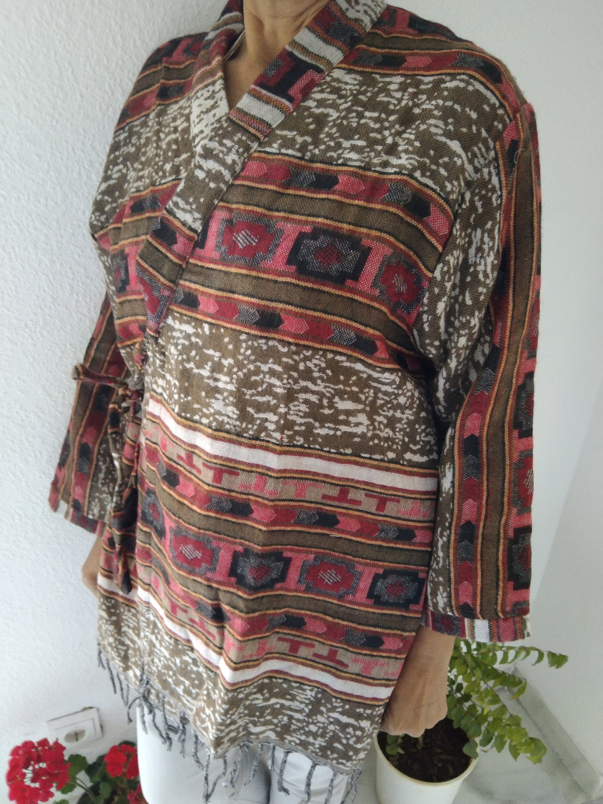Unisex yak wool wrap, loungewear, wool tunic,wool jacket,gifts for her,boho jacket,winter tunic