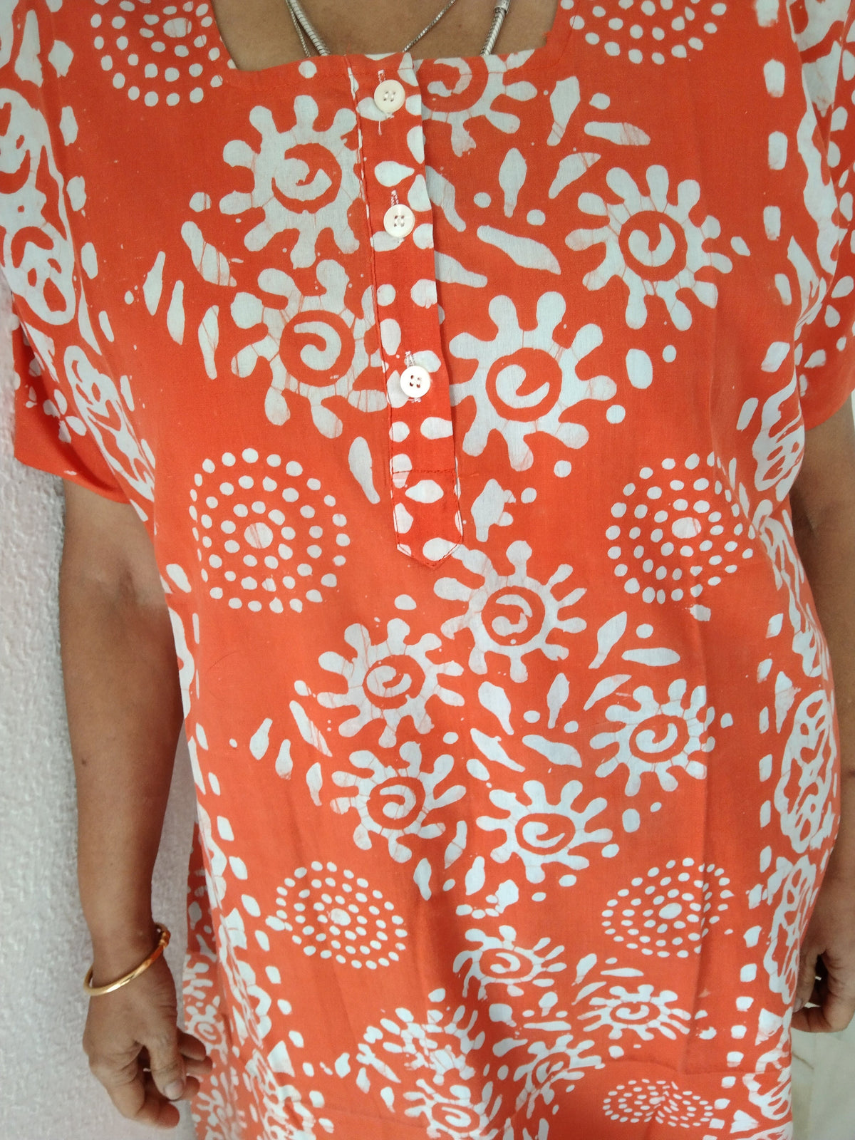 Orange A line kaftan, loungewear,resort wear,boho dress,gifts for her,cotton dress