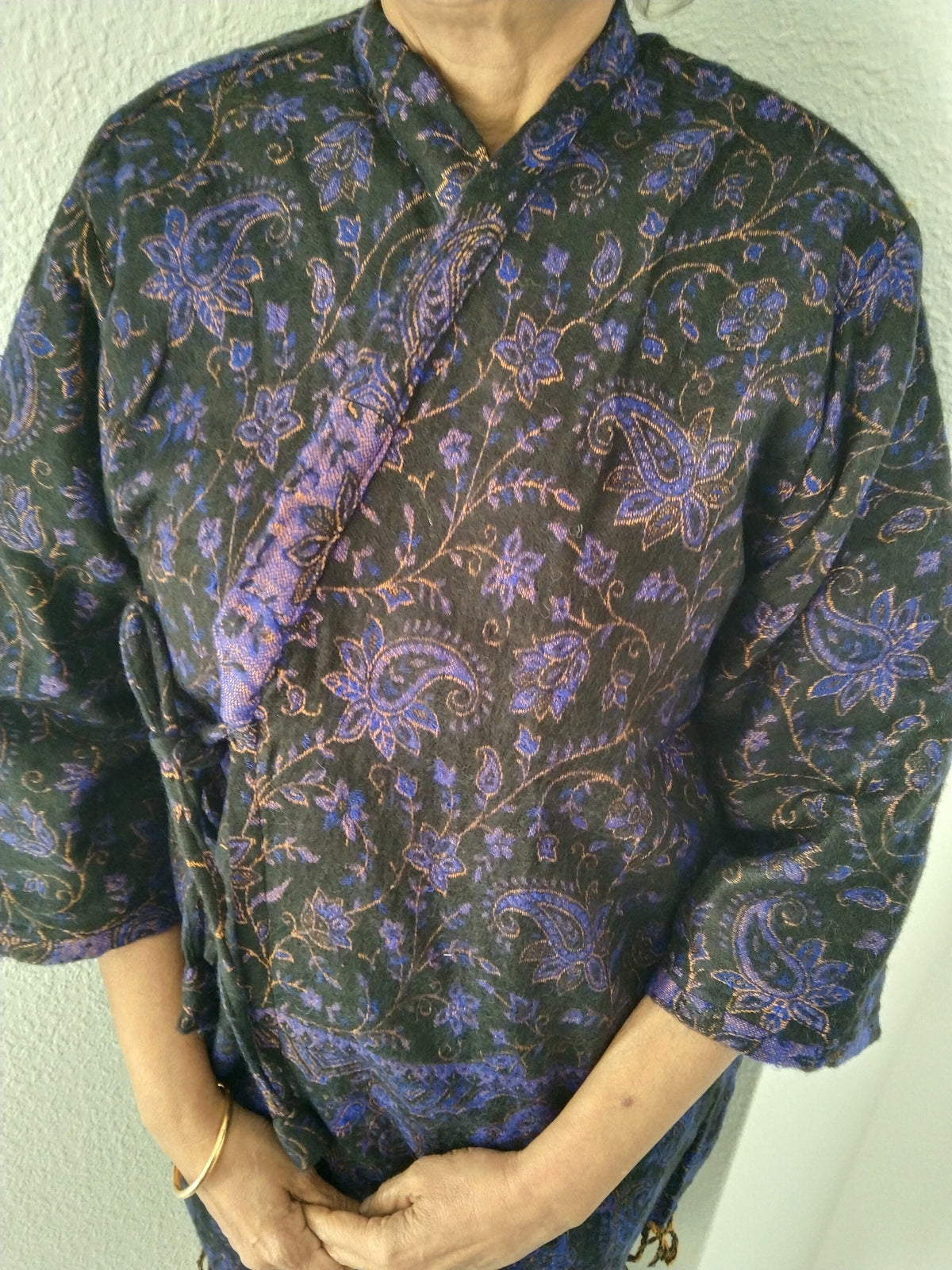 Unisex Wool wrap tunic,spring jacket,gifts for her, loungewear,winter tunic,boho tunic,