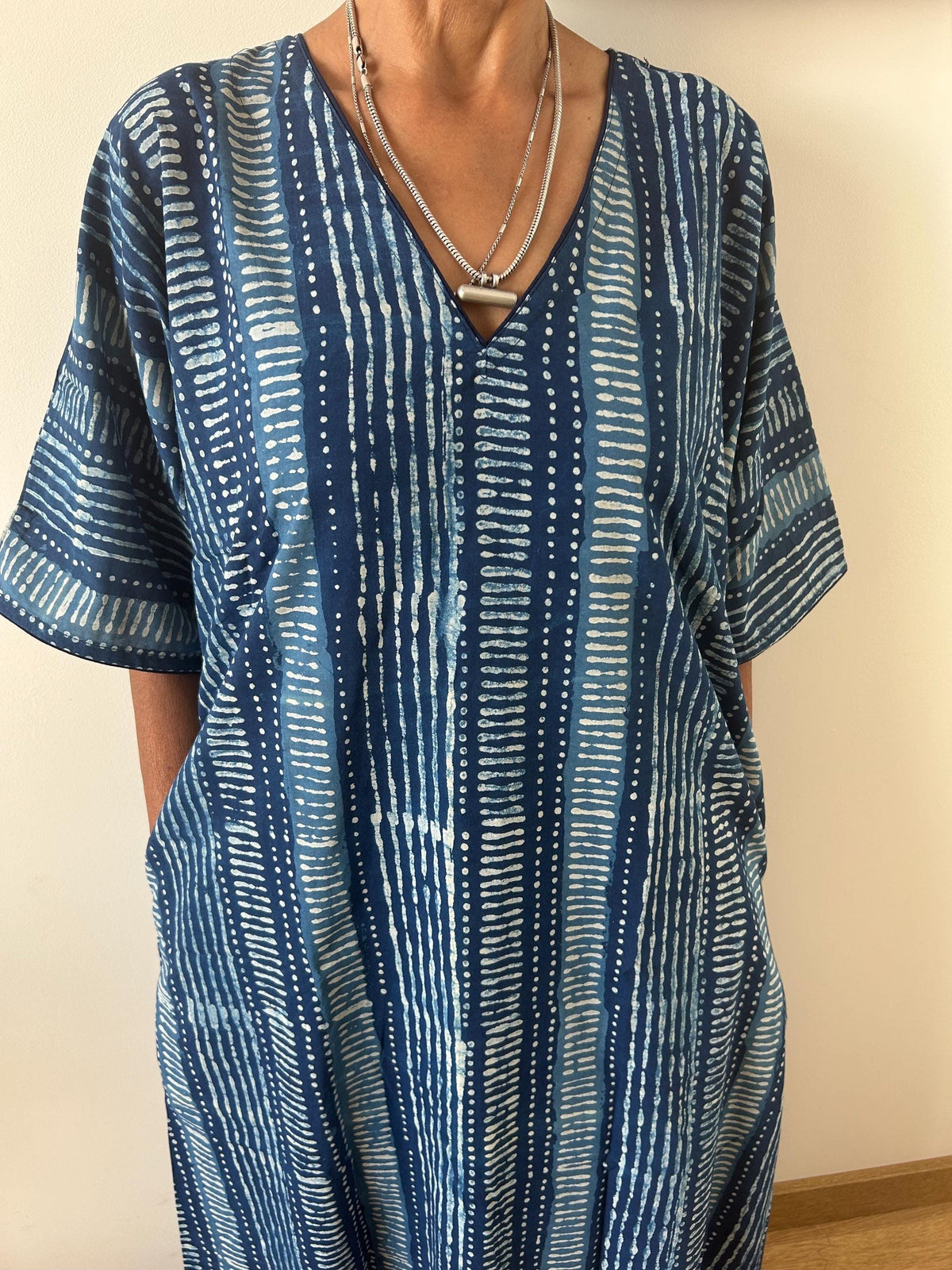 Organic cotton kaftan,caftan, resort wear,loungewear,gifts for her,boho dress,a line dress,block print dress