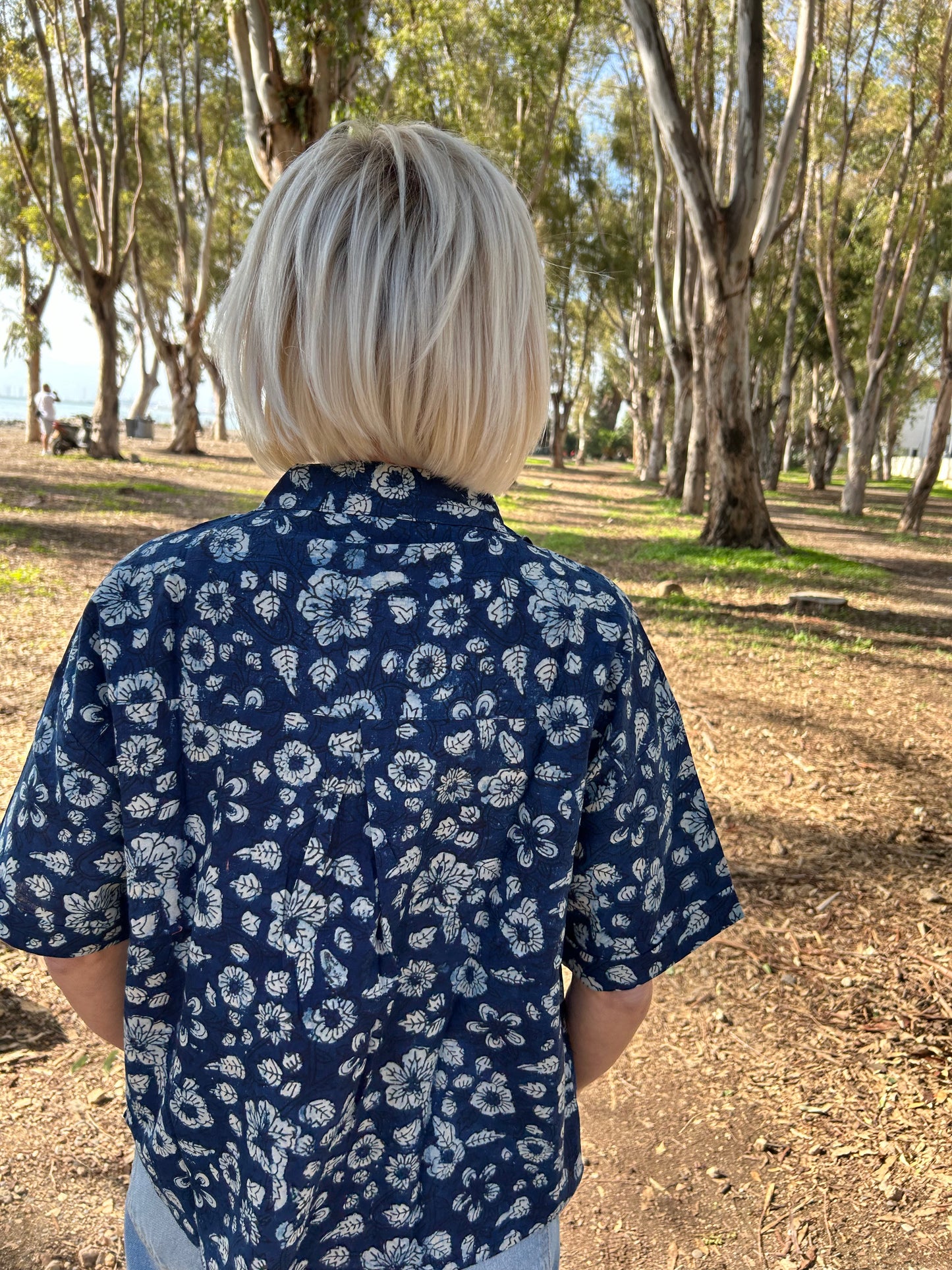 Indigo Organic Cotton crop Shirt