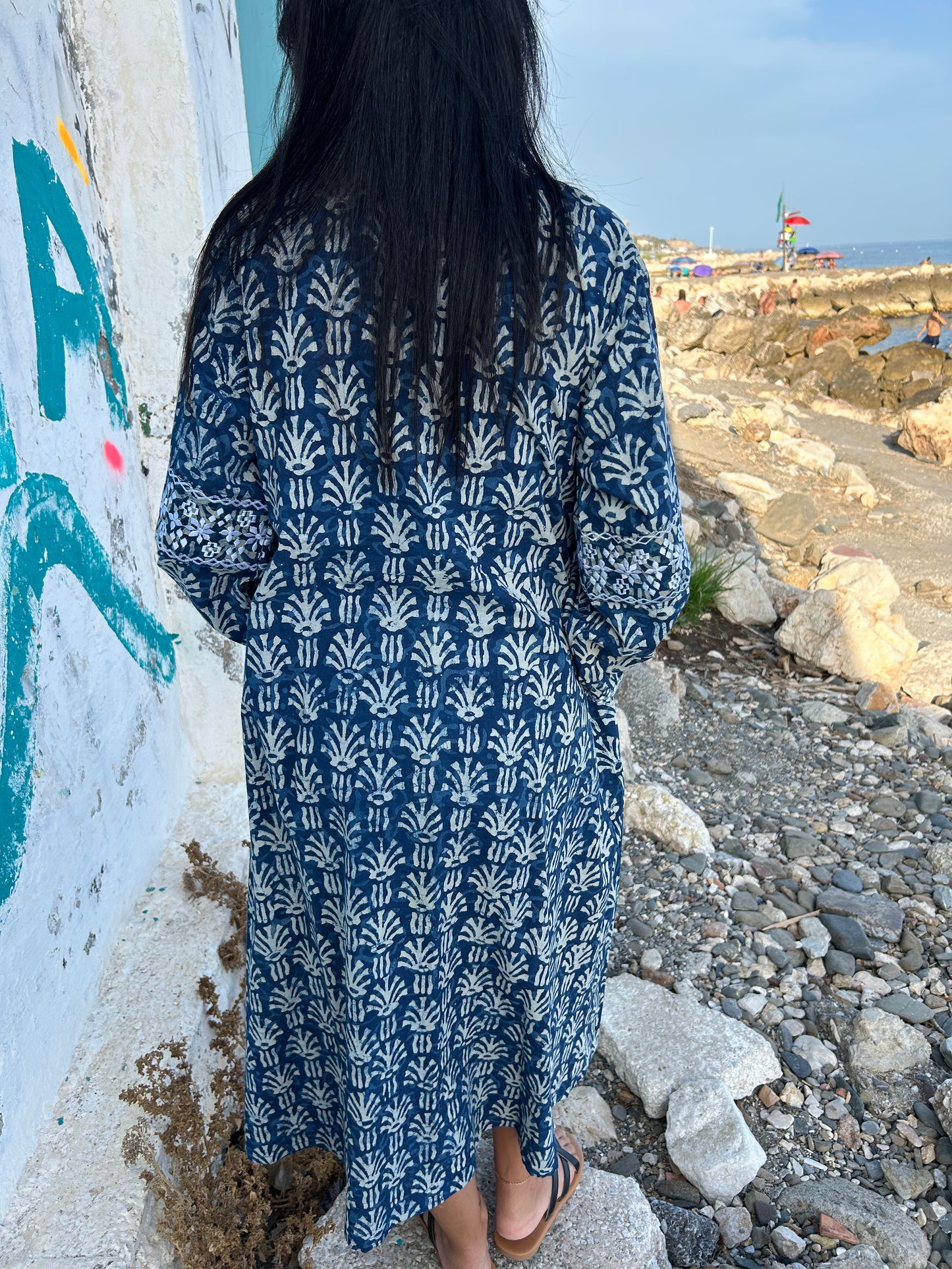 Organic embroidered dress