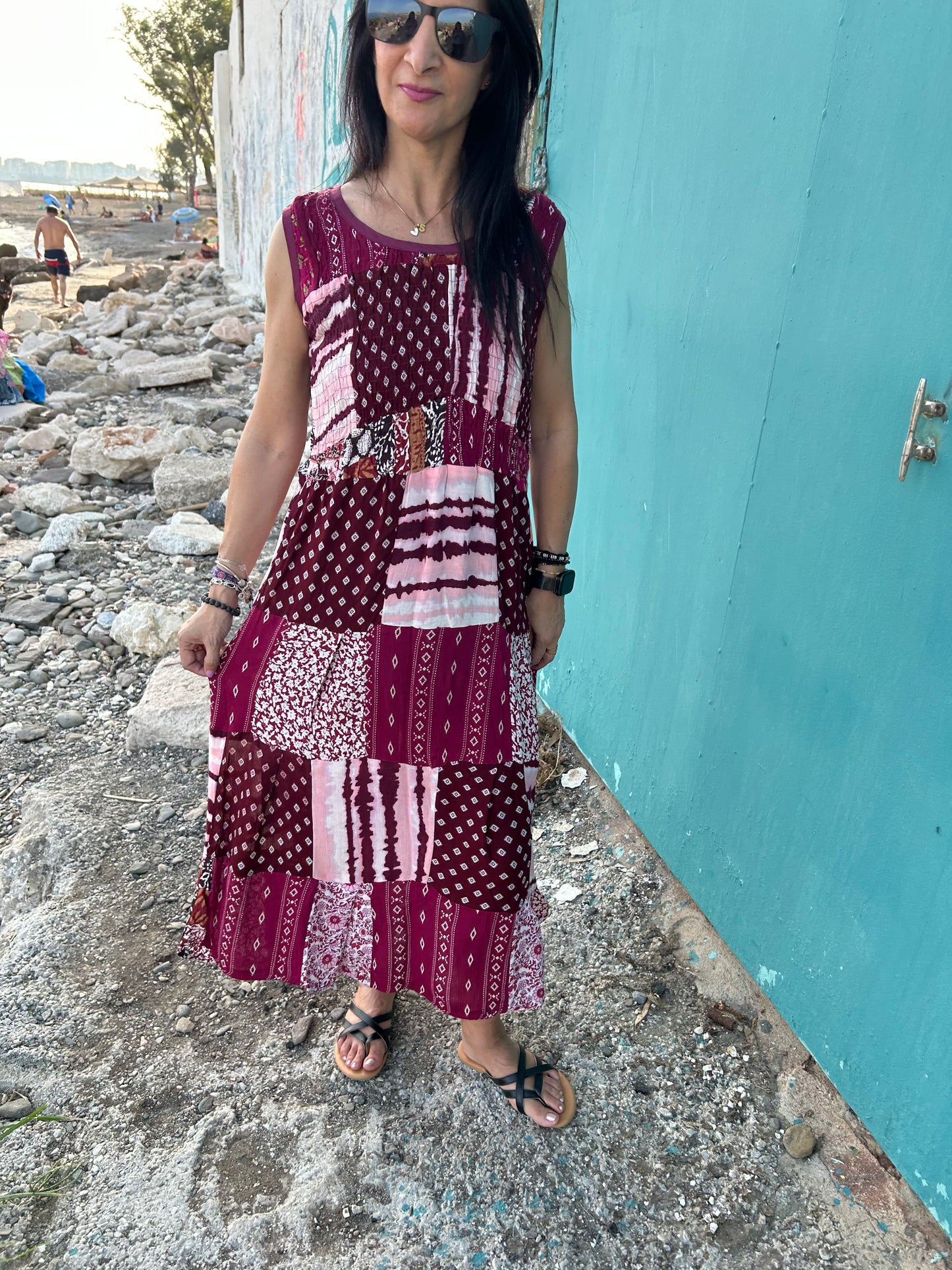 Patchwork Rayon dress