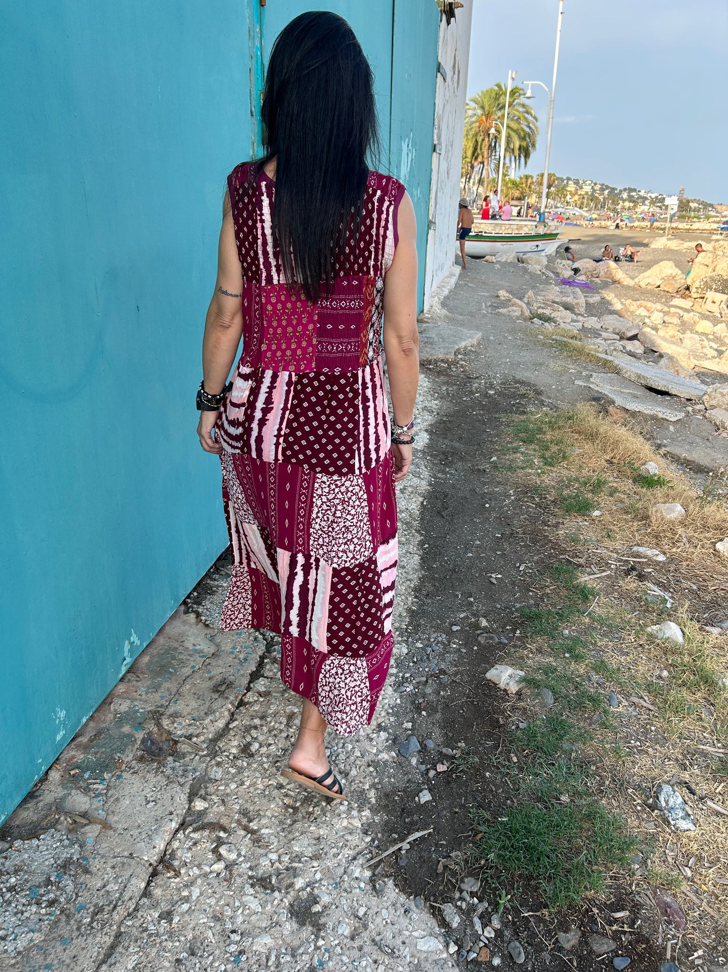 Patchwork Rayon dress