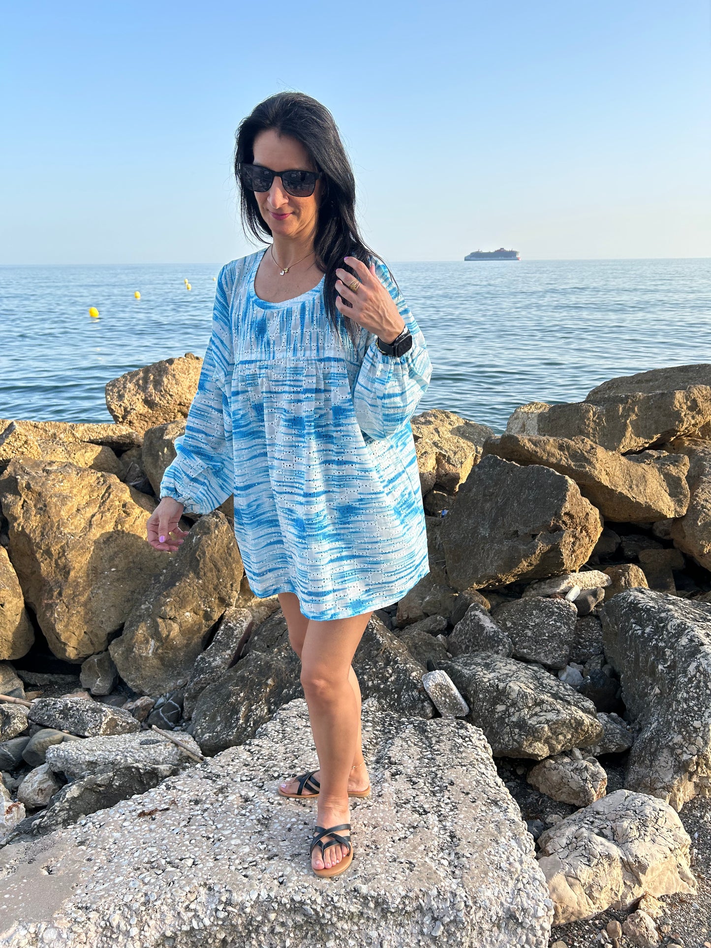 Blue Skies boho tunic