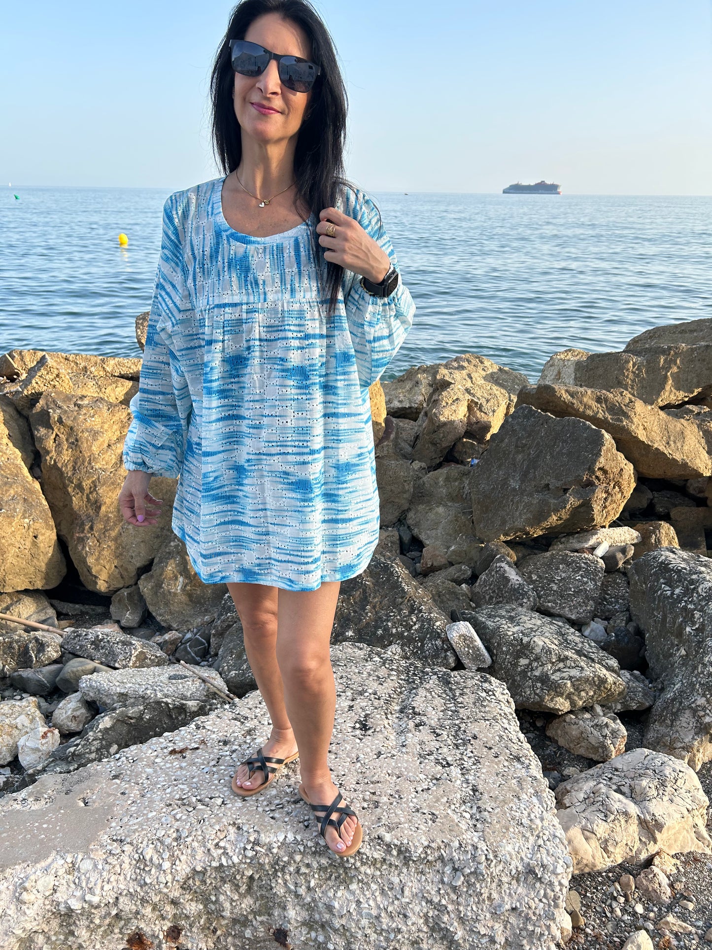 Blue Skies boho tunic