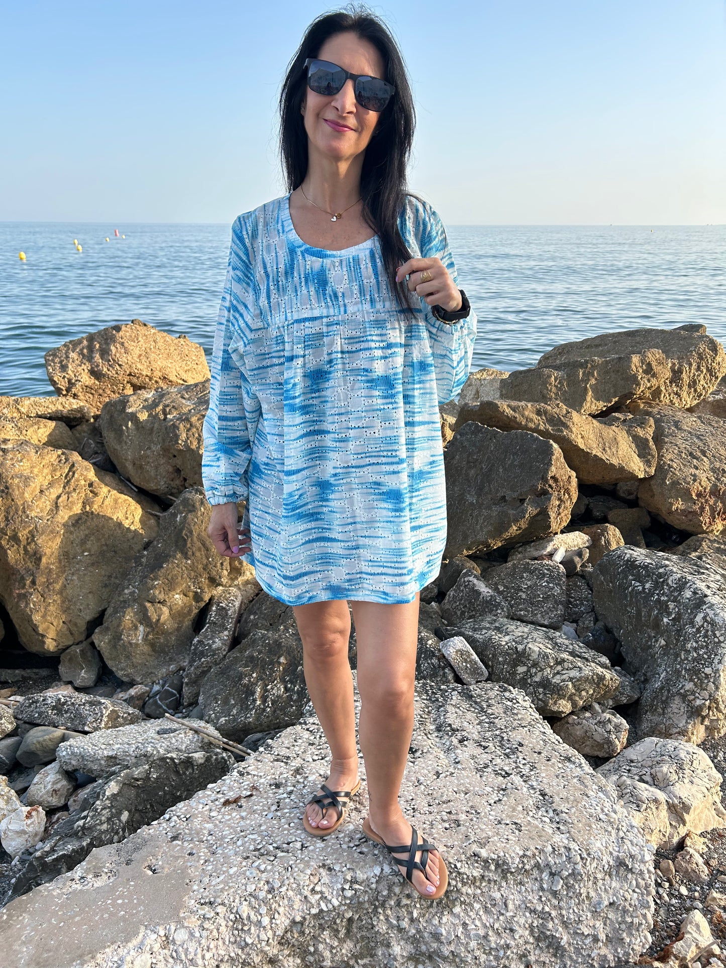 Blue Skies boho tunic