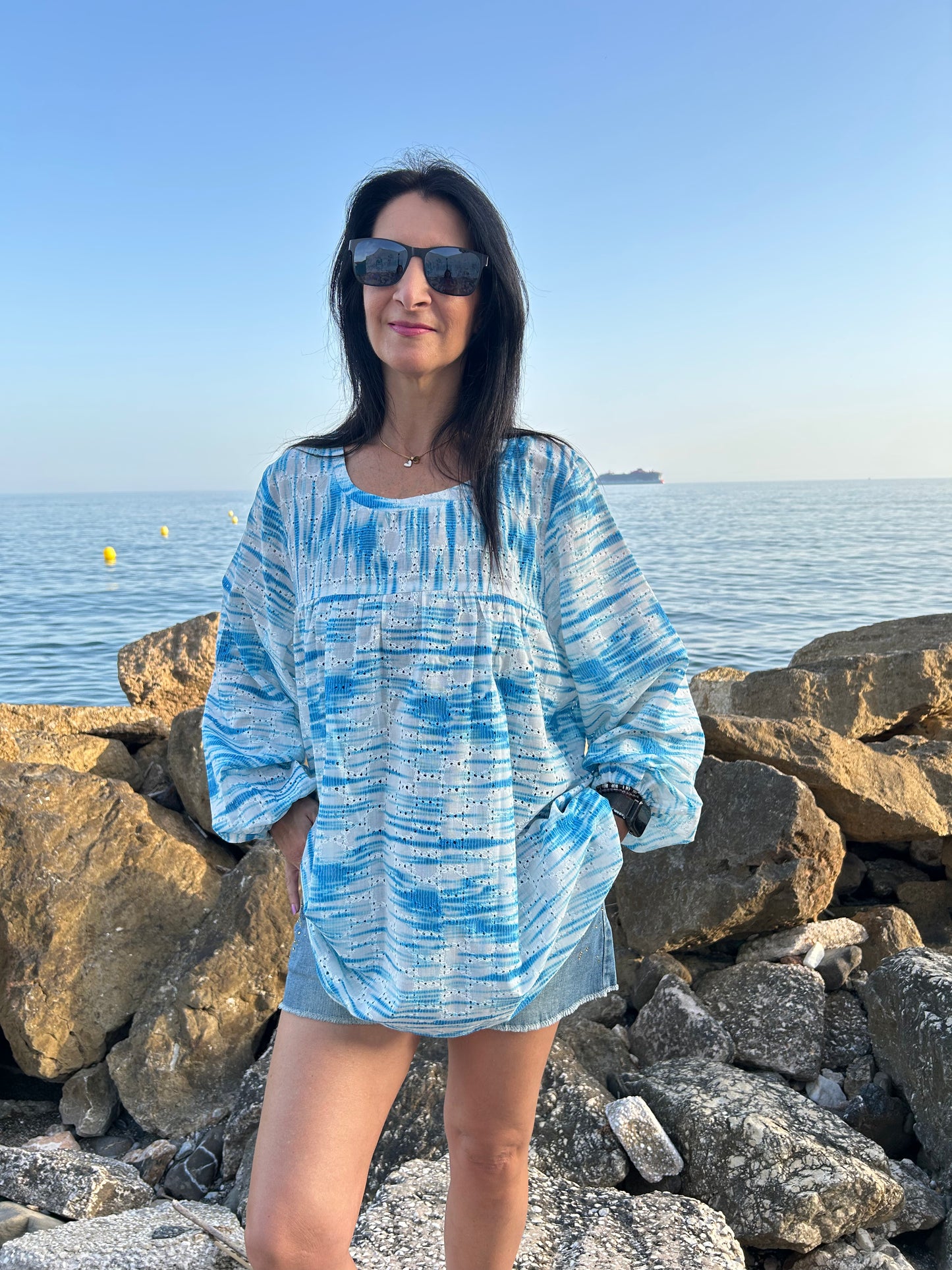 Blue Skies boho tunic