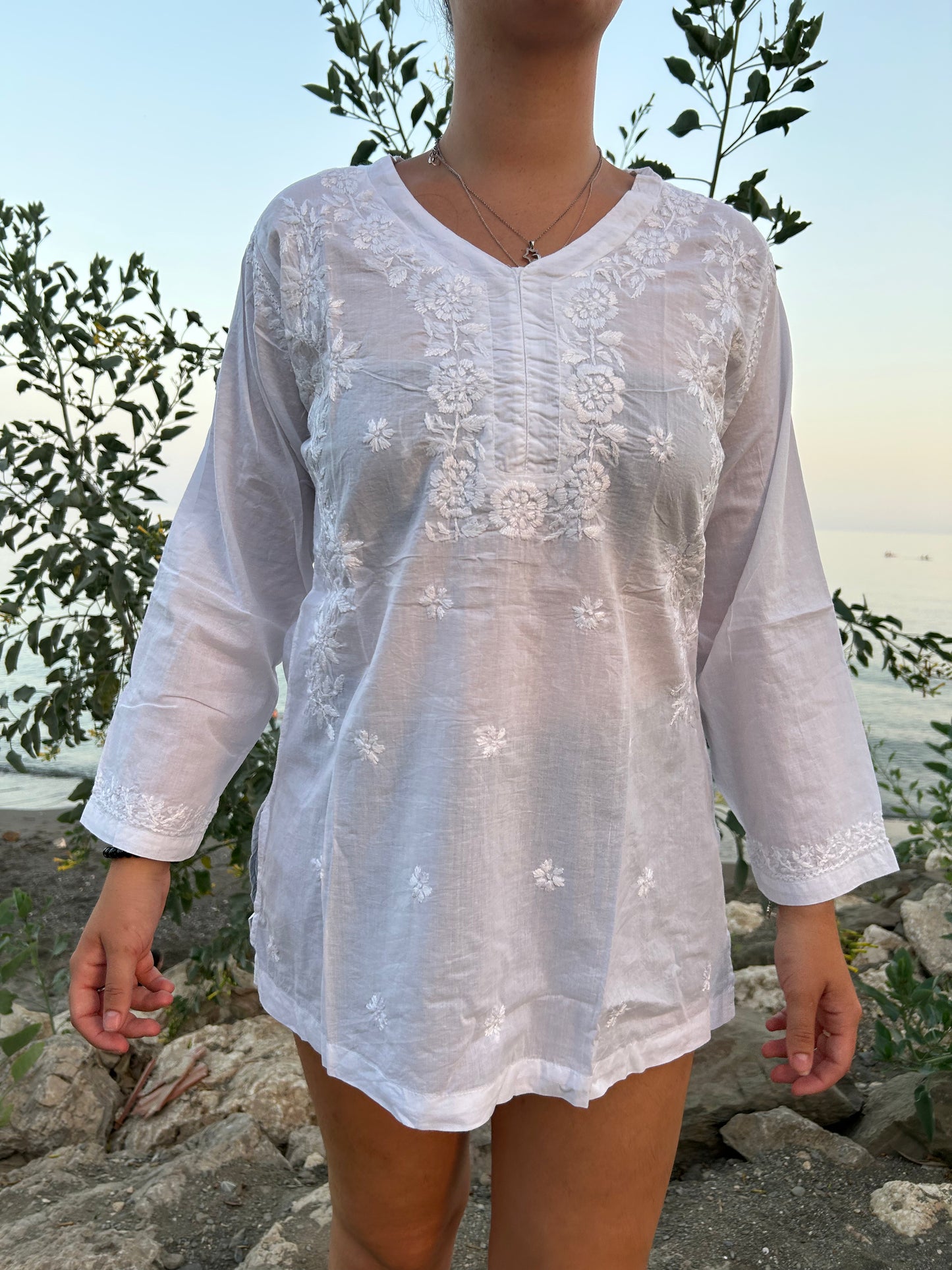 Hand Emroidered cotton tunic