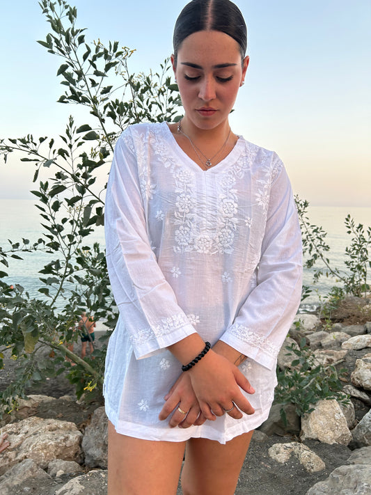 Hand Emroidered cotton tunic