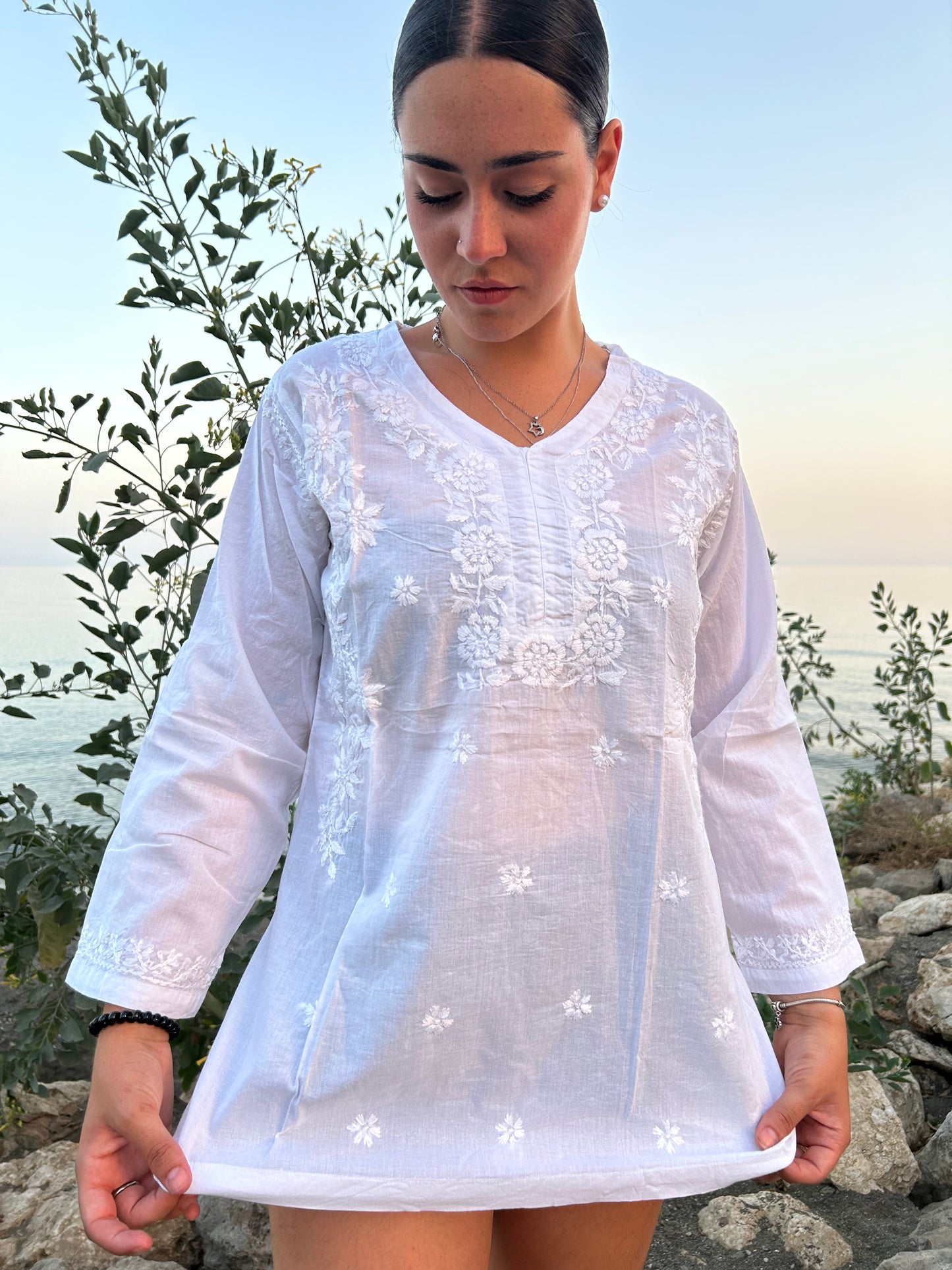 Hand Emroidered cotton tunic