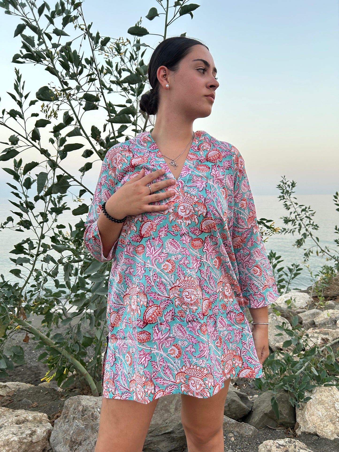 Handmade cotton tunic