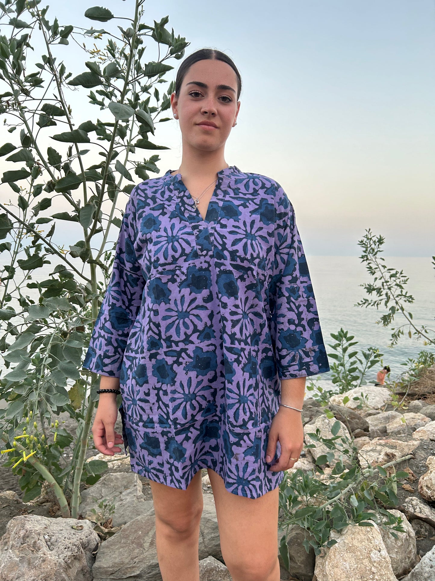 Purple Organic Cotton tunic