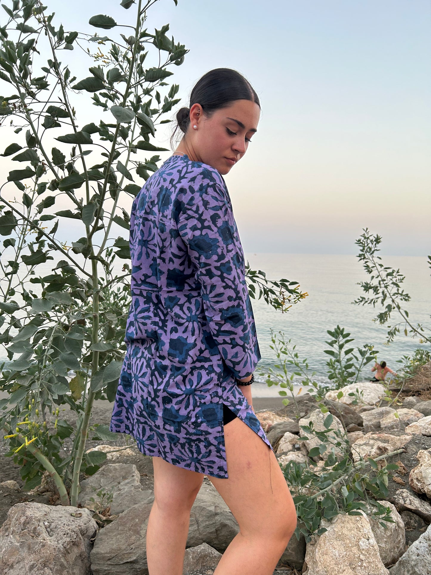 Purple Organic Cotton tunic