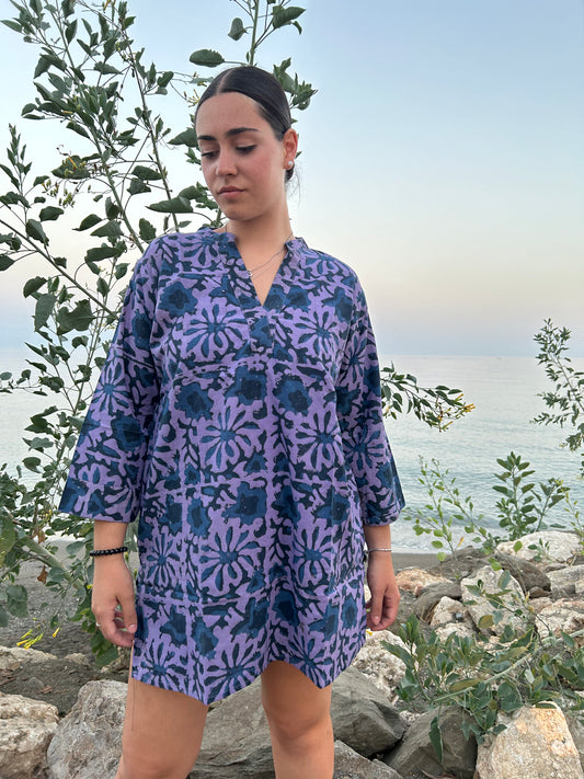 Purple Organic Cotton tunic