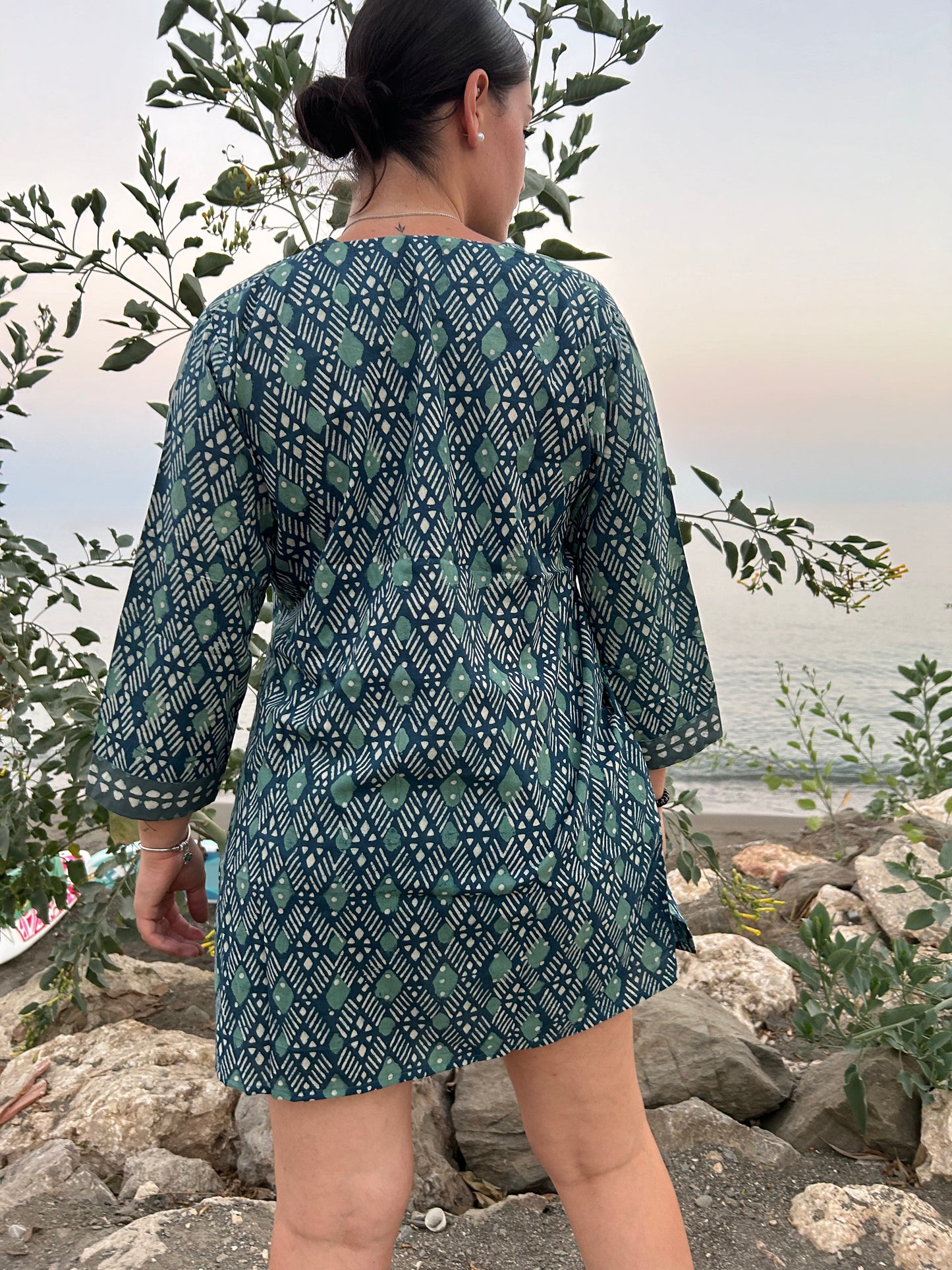 Green cotton tunic