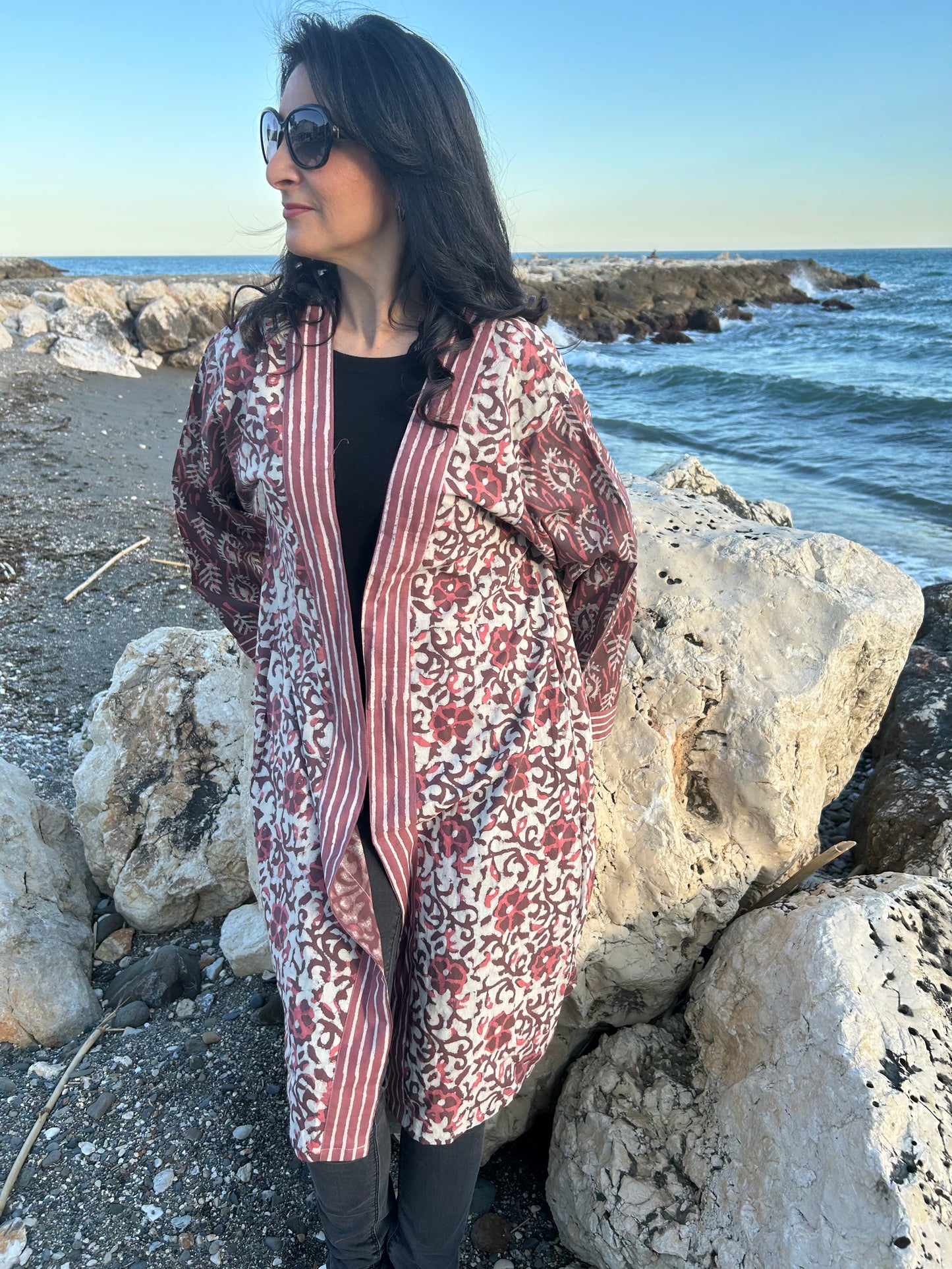 Boho cotton kimono
