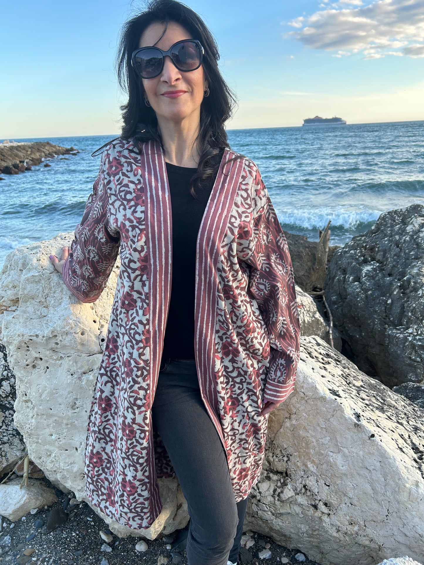 Boho cotton kimono