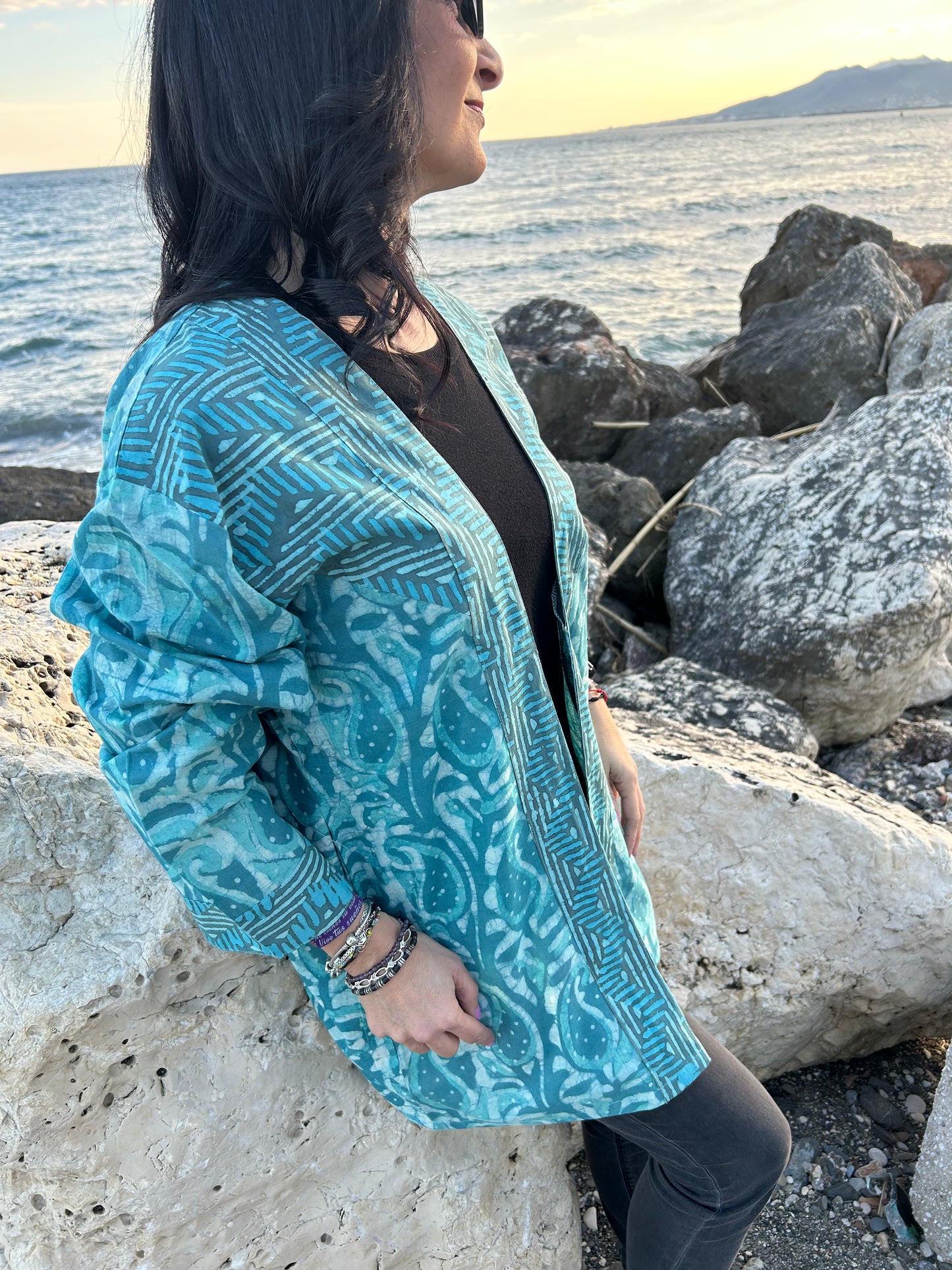 Turquoise kimono