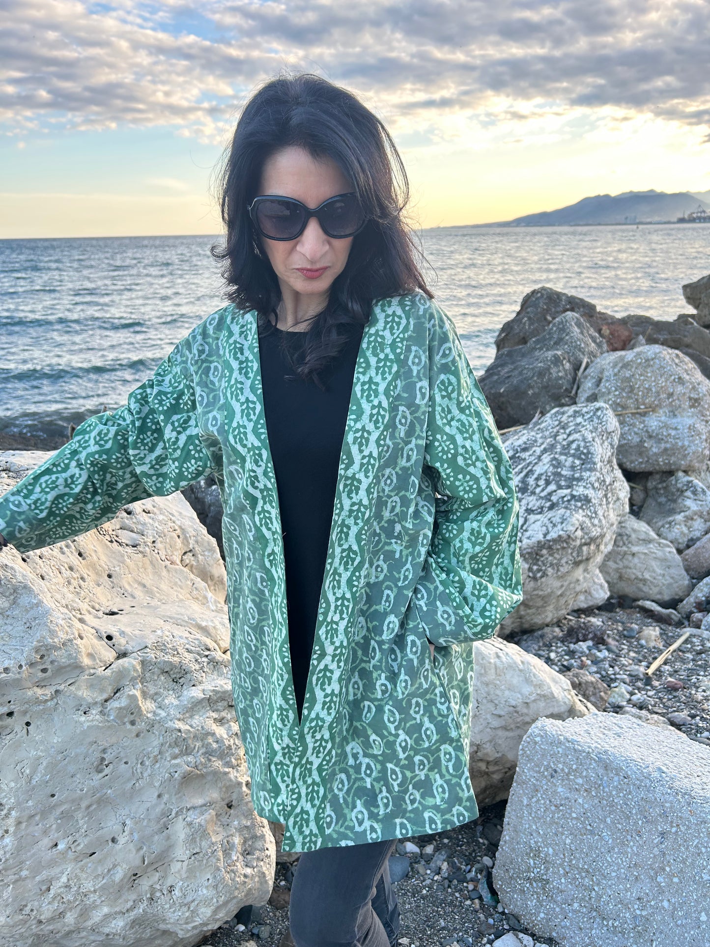 Green Garden Kimono