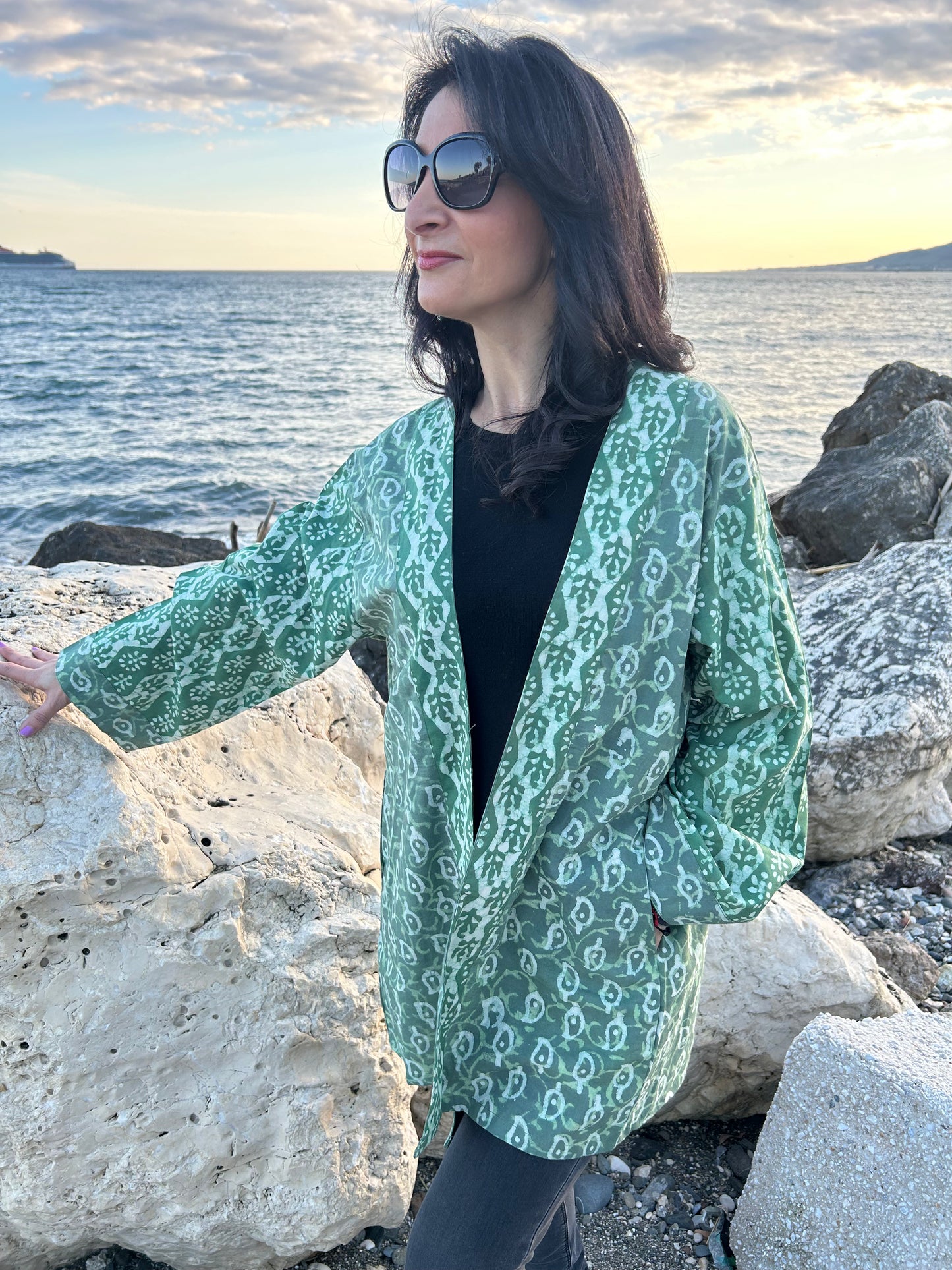Green Garden Kimono