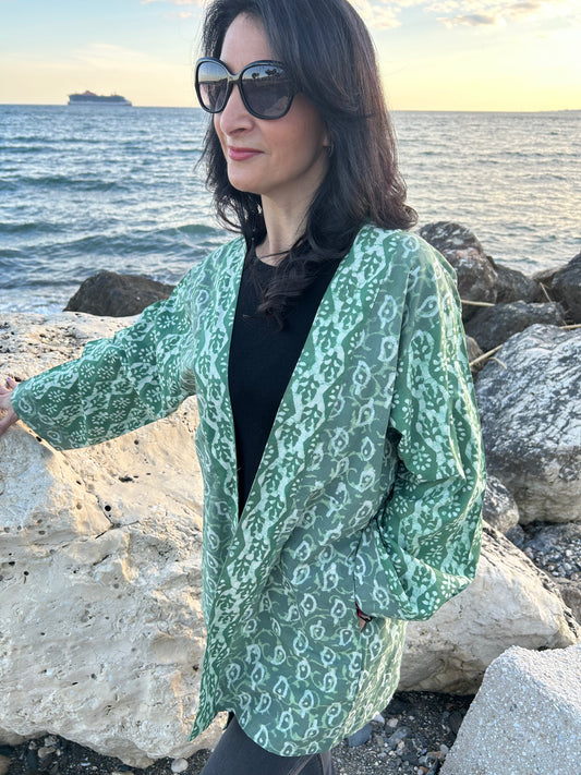 Green Garden Kimono