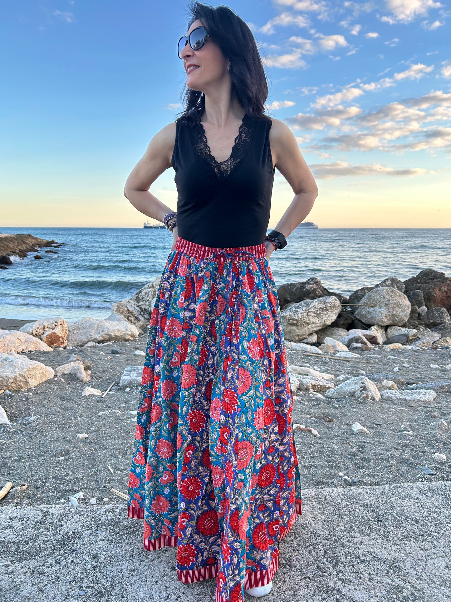 Boho Floral skirt