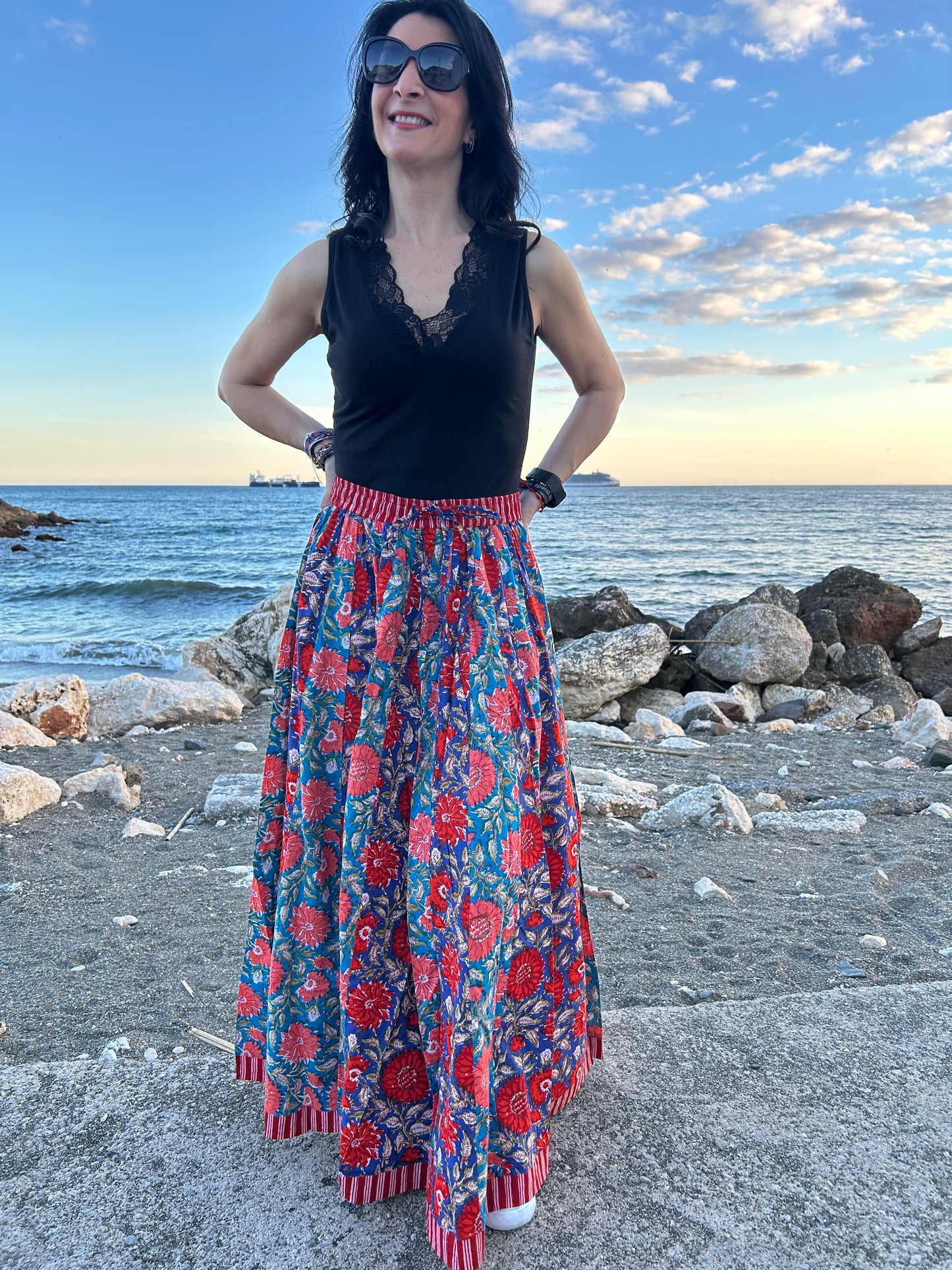 Boho Floral skirt