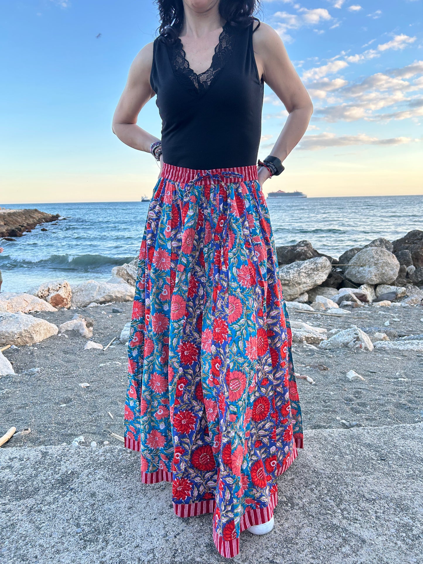 Boho Floral skirt
