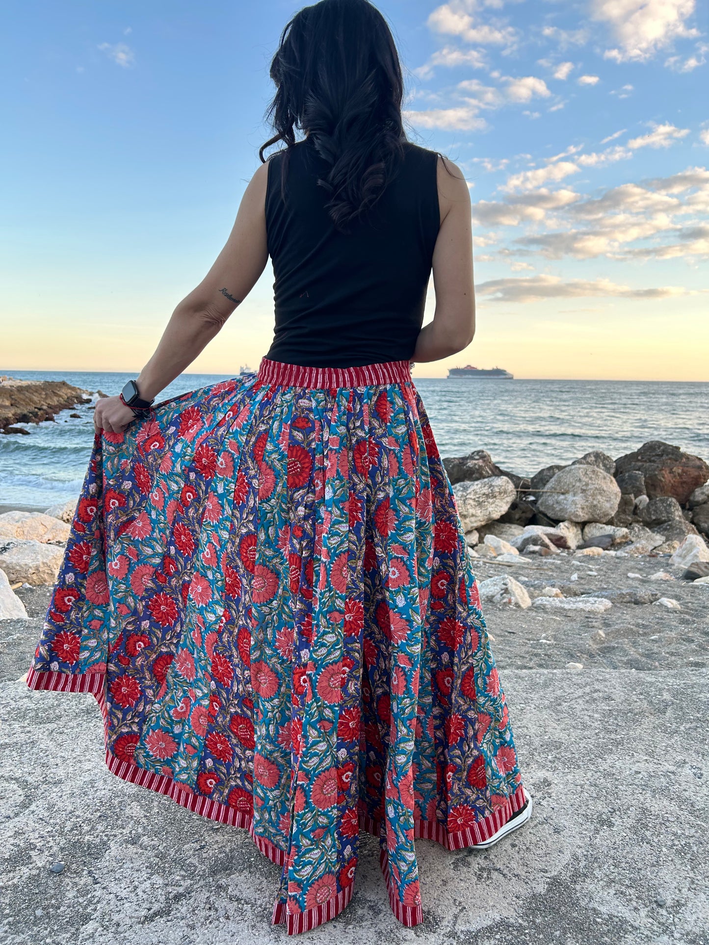 Boho Floral skirt