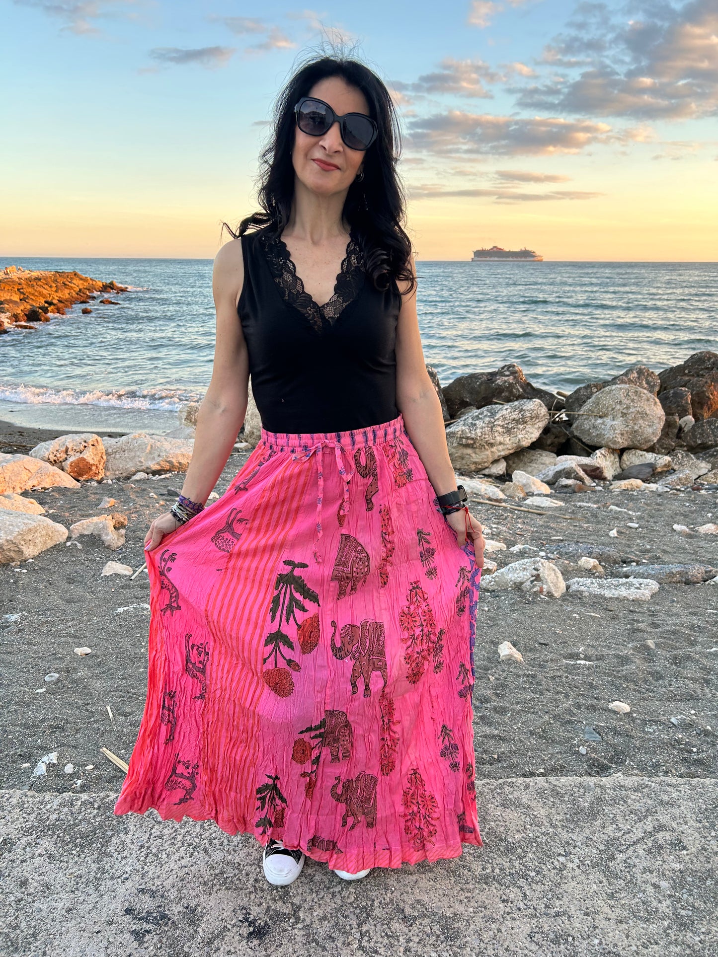 Pink Boho Skirt Dress (Copy)