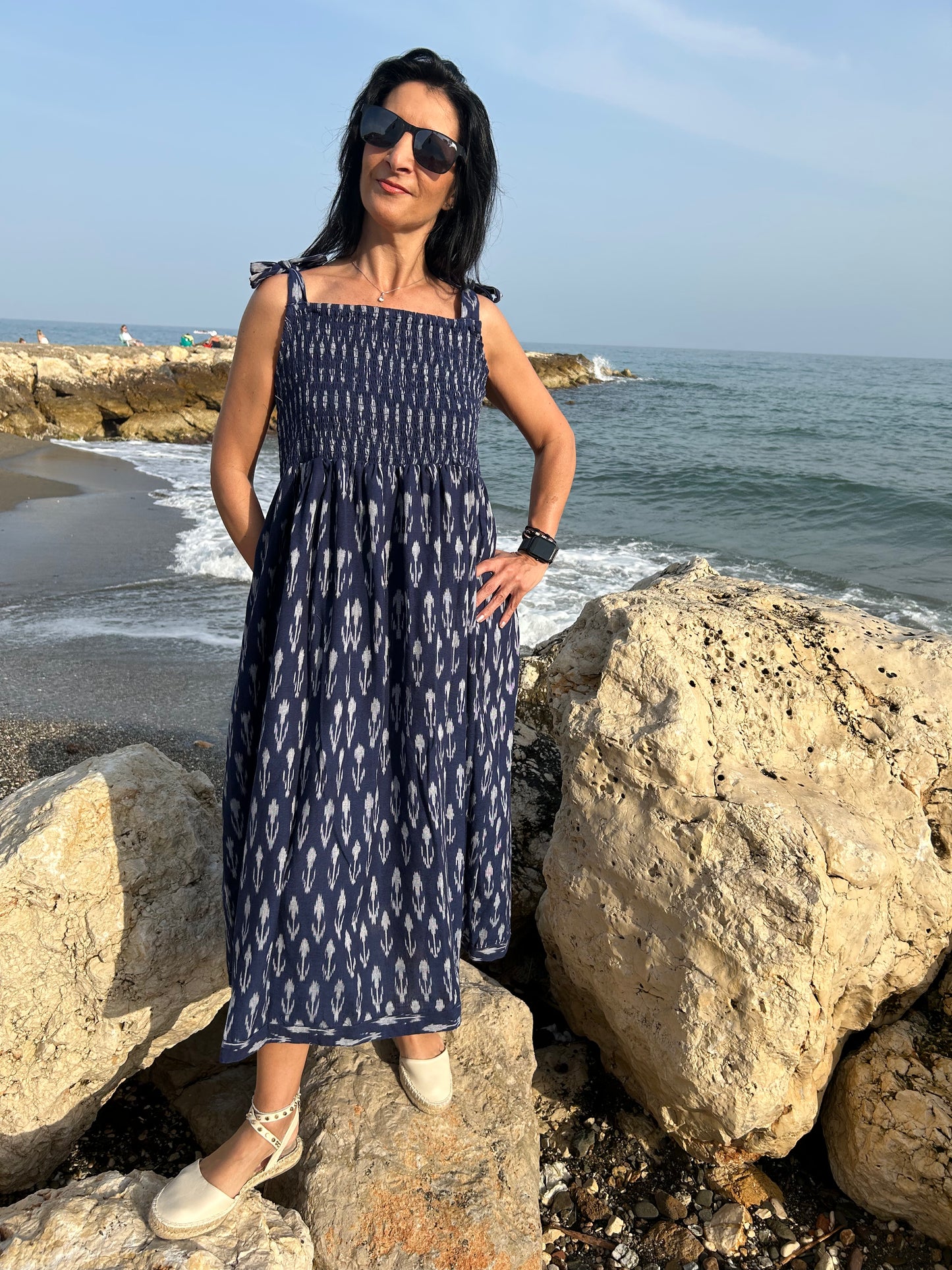 handmade ikkat cotton dress