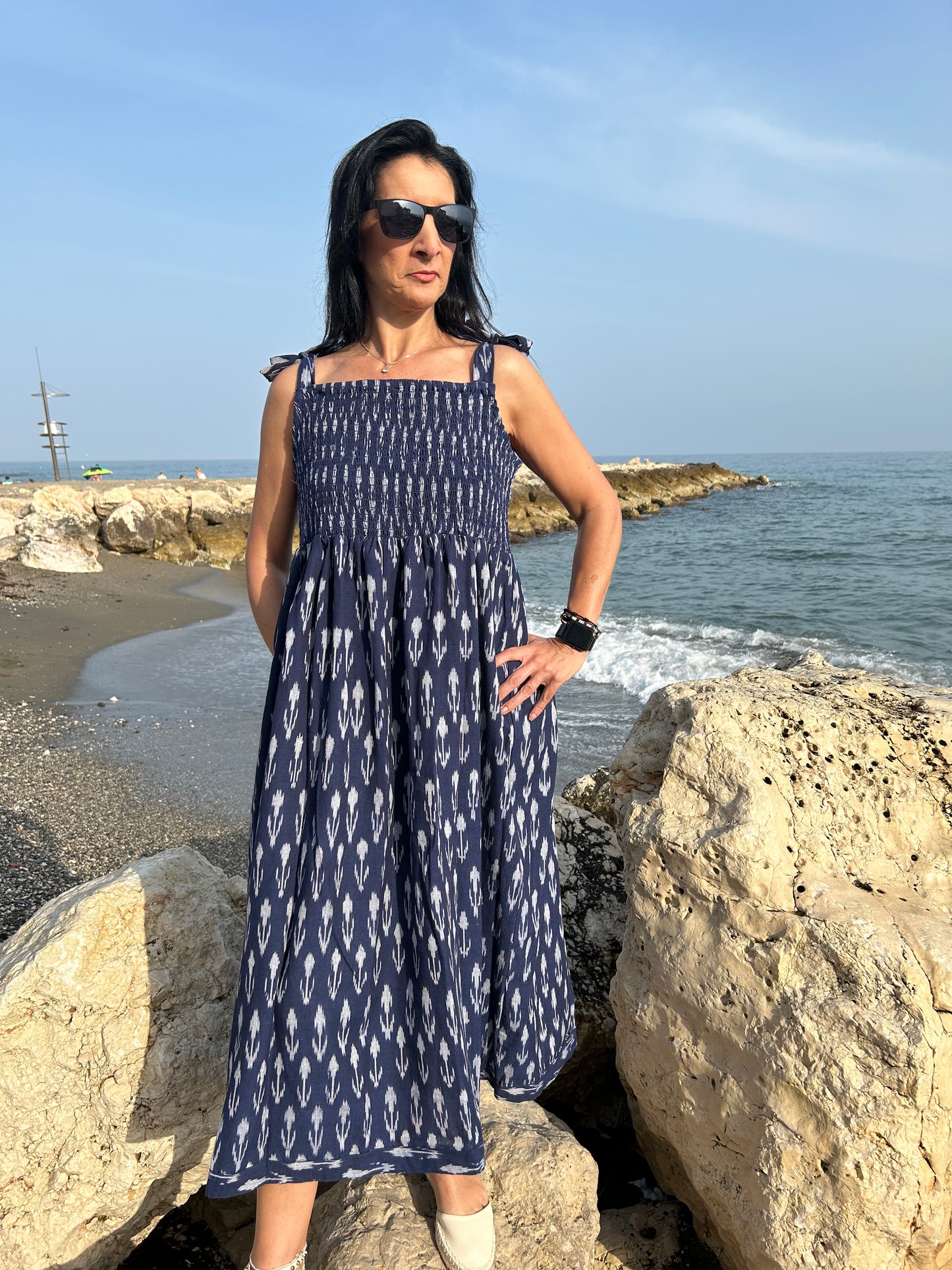 handmade ikkat cotton dress