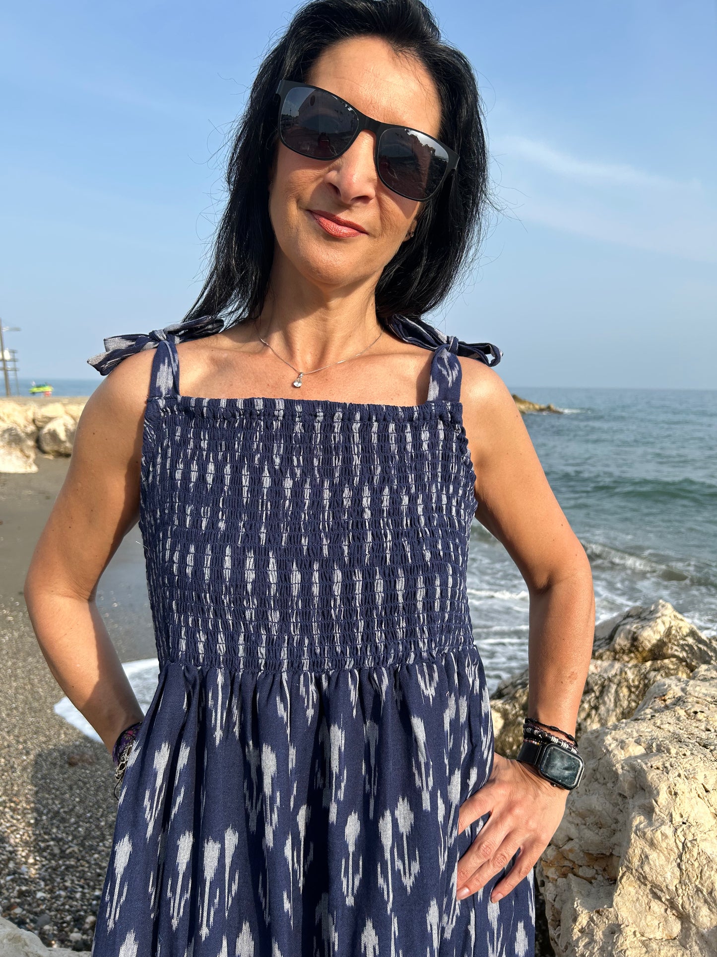 handmade ikkat cotton dress