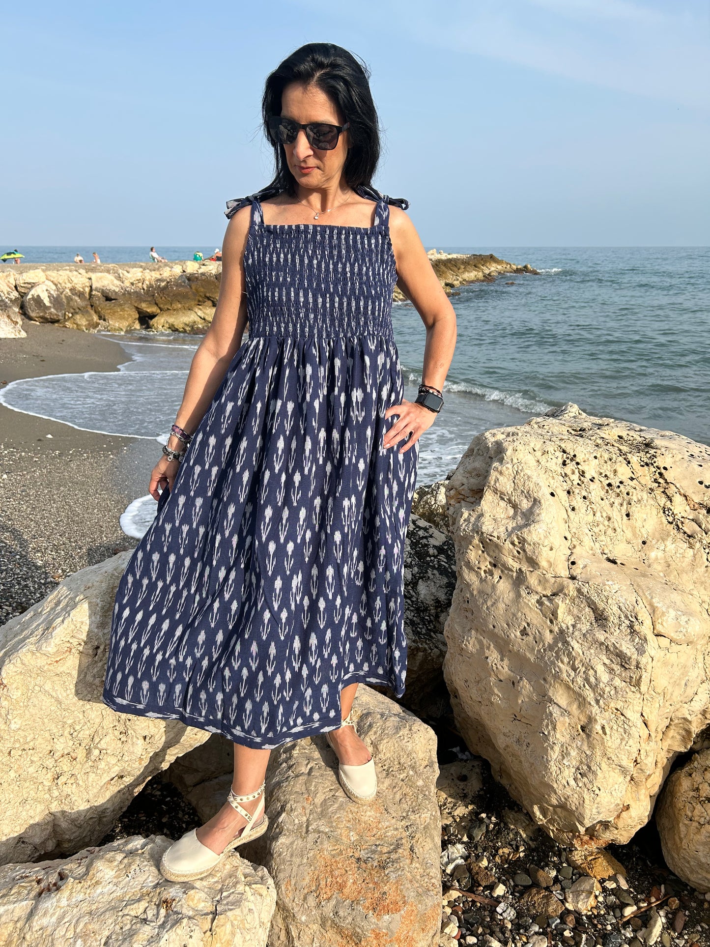 handmade ikkat cotton dress