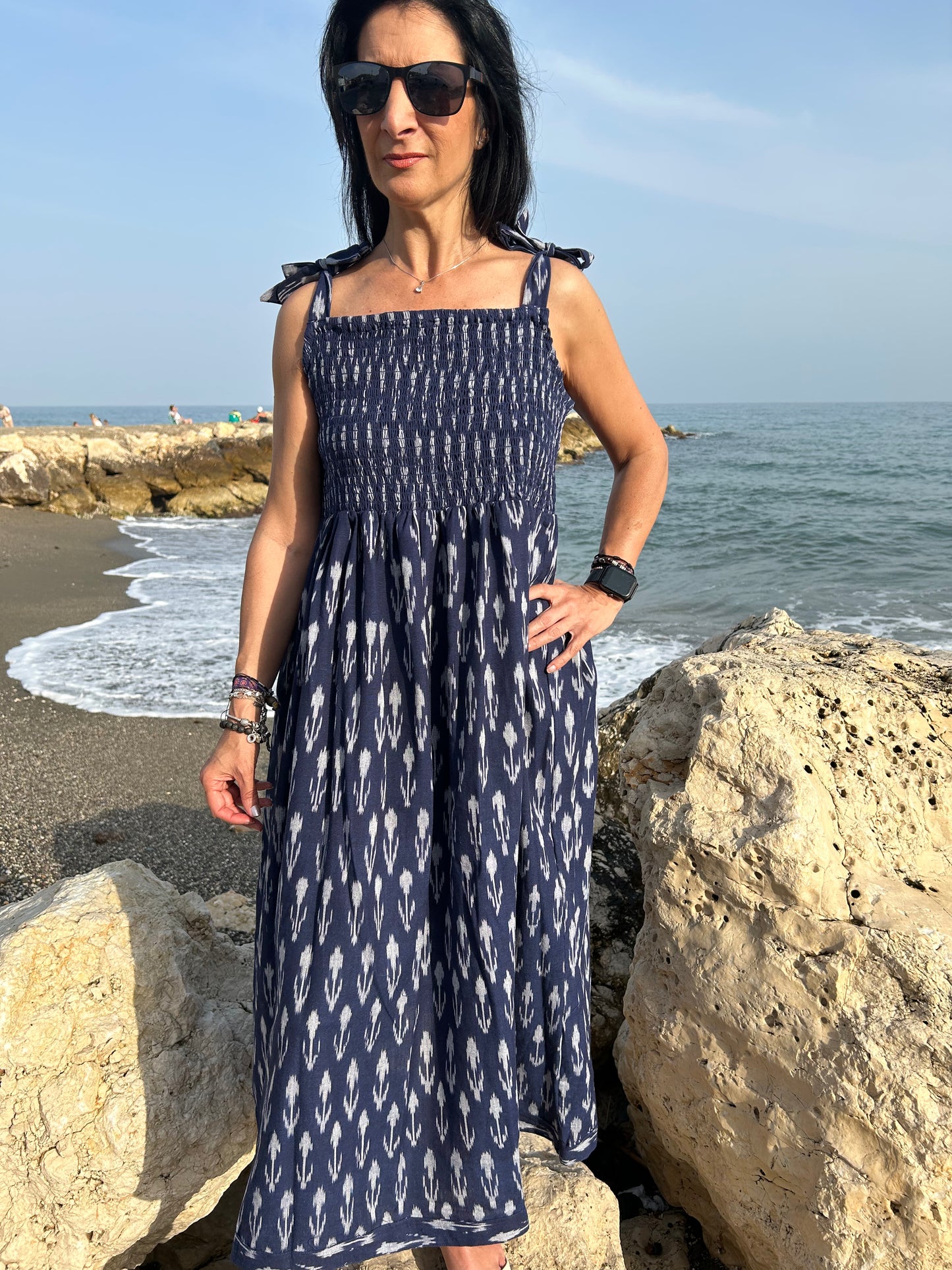 handmade ikkat cotton dress