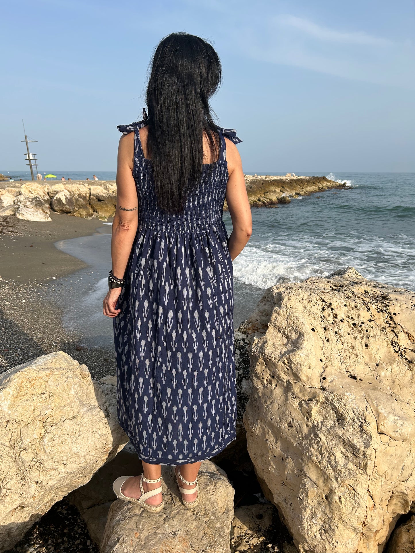 handmade ikkat cotton dress