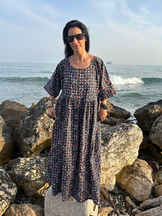 handmade organic criss cross dress