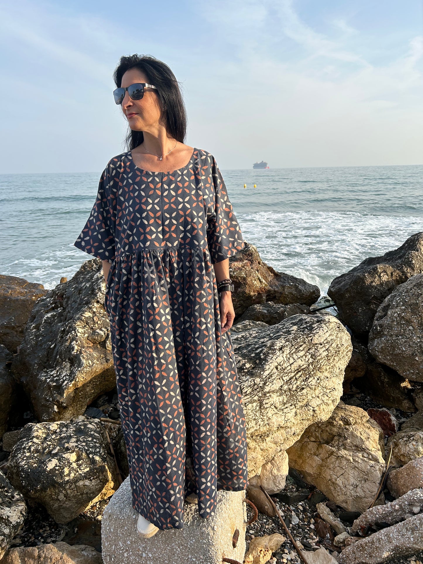 handmade organic criss cross dress