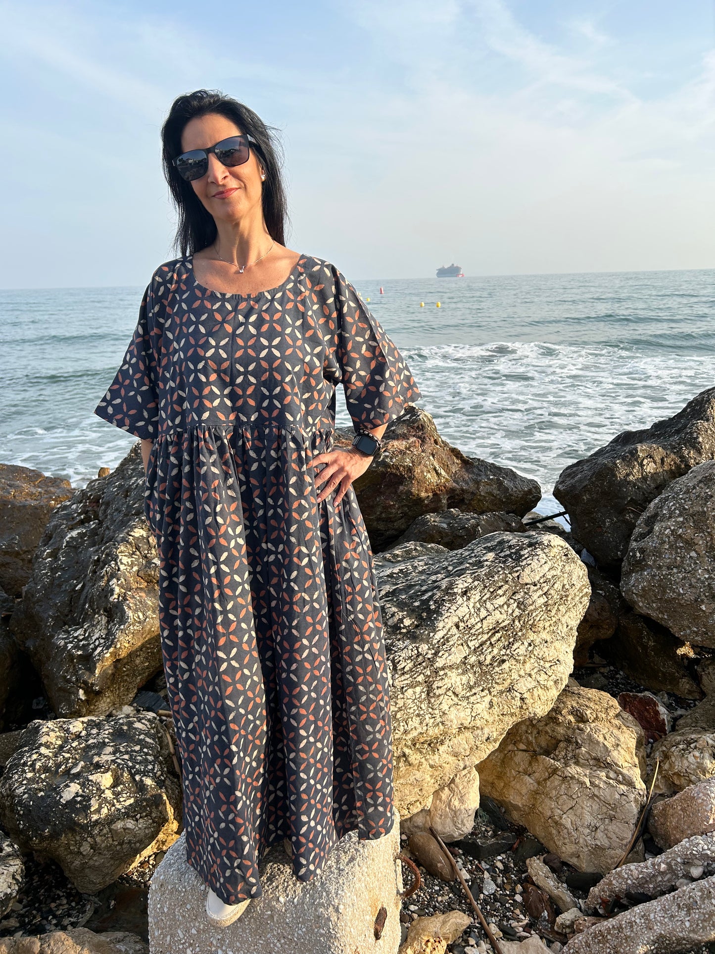 handmade organic criss cross dress