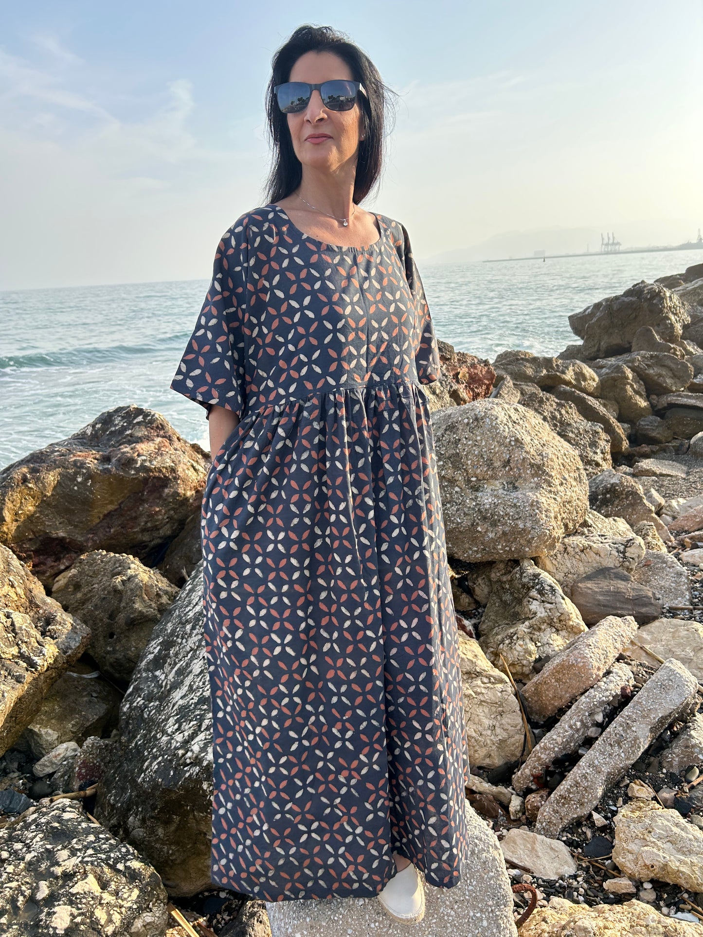 handmade organic criss cross dress