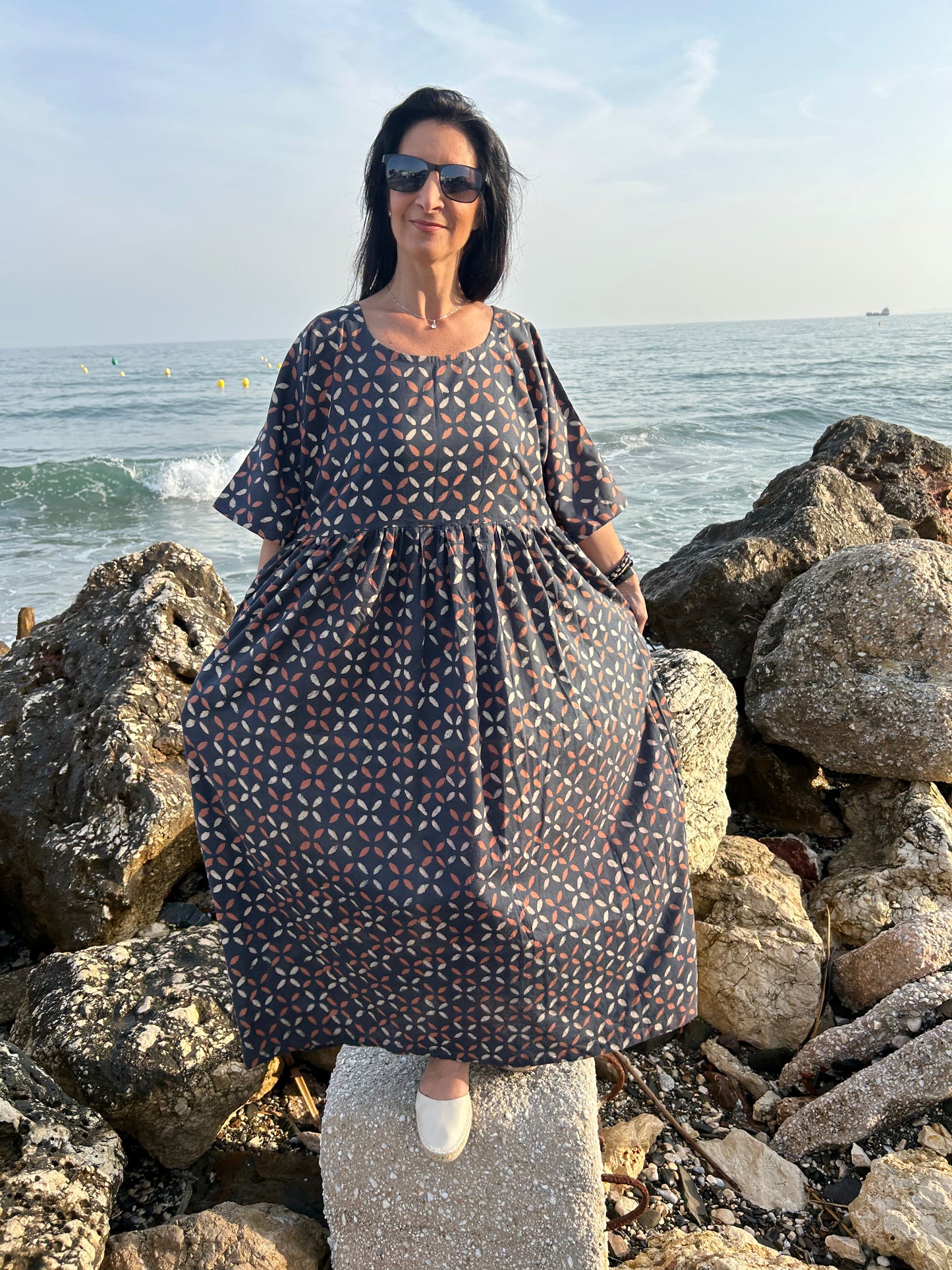 handmade organic criss cross dress