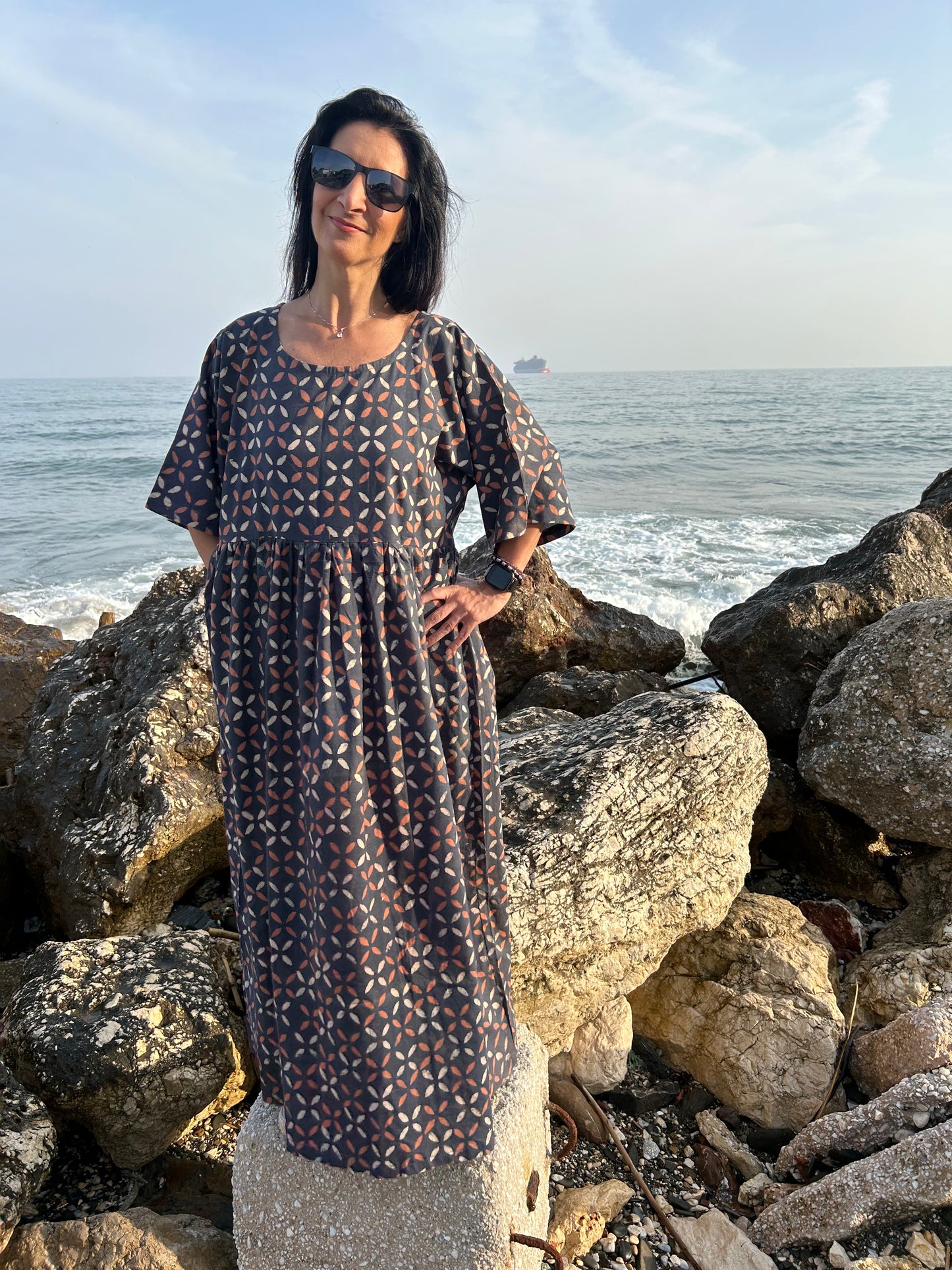 handmade organic criss cross dress