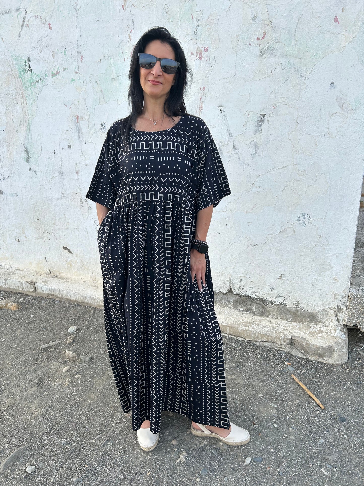 Handmade Black cotton dress