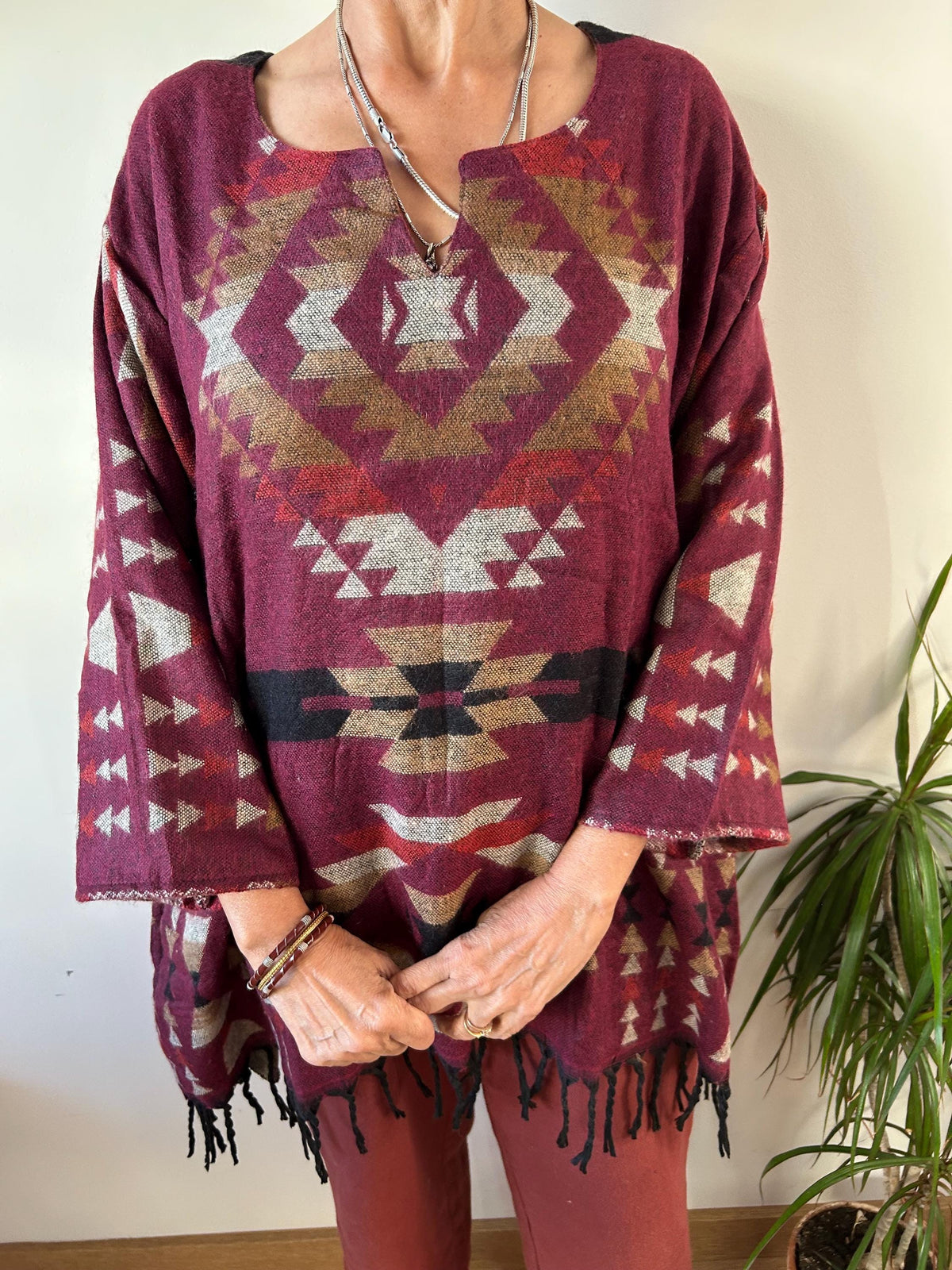 Yak wool,Winter tunic,wool kurti,gifts for her, Christmas gift,boho wool tunic,mom postpartum gift,