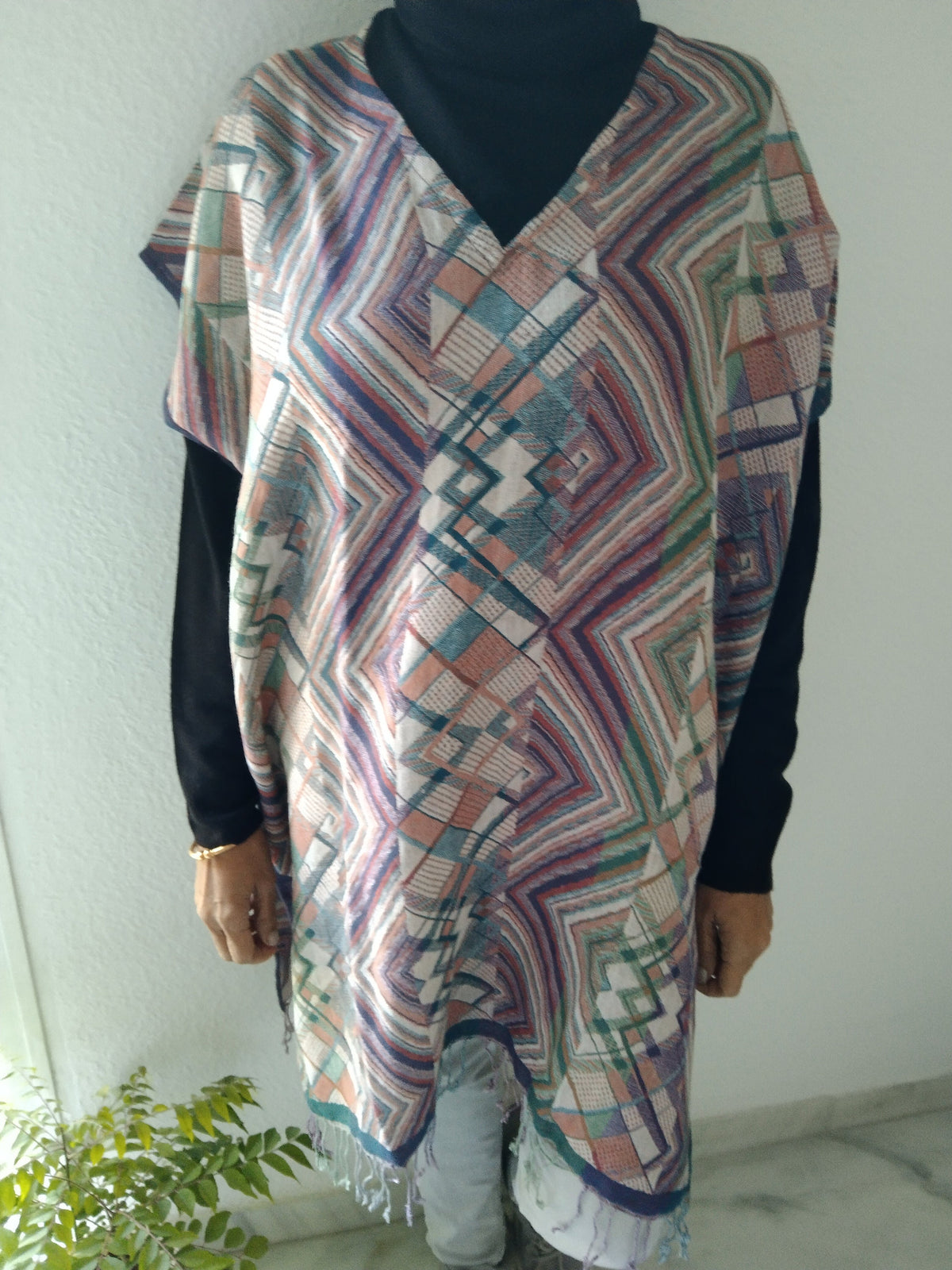 Wool tunic, wool poncho,winter kaftan,caftan,gifts for her,boho tunic, Christmas gift