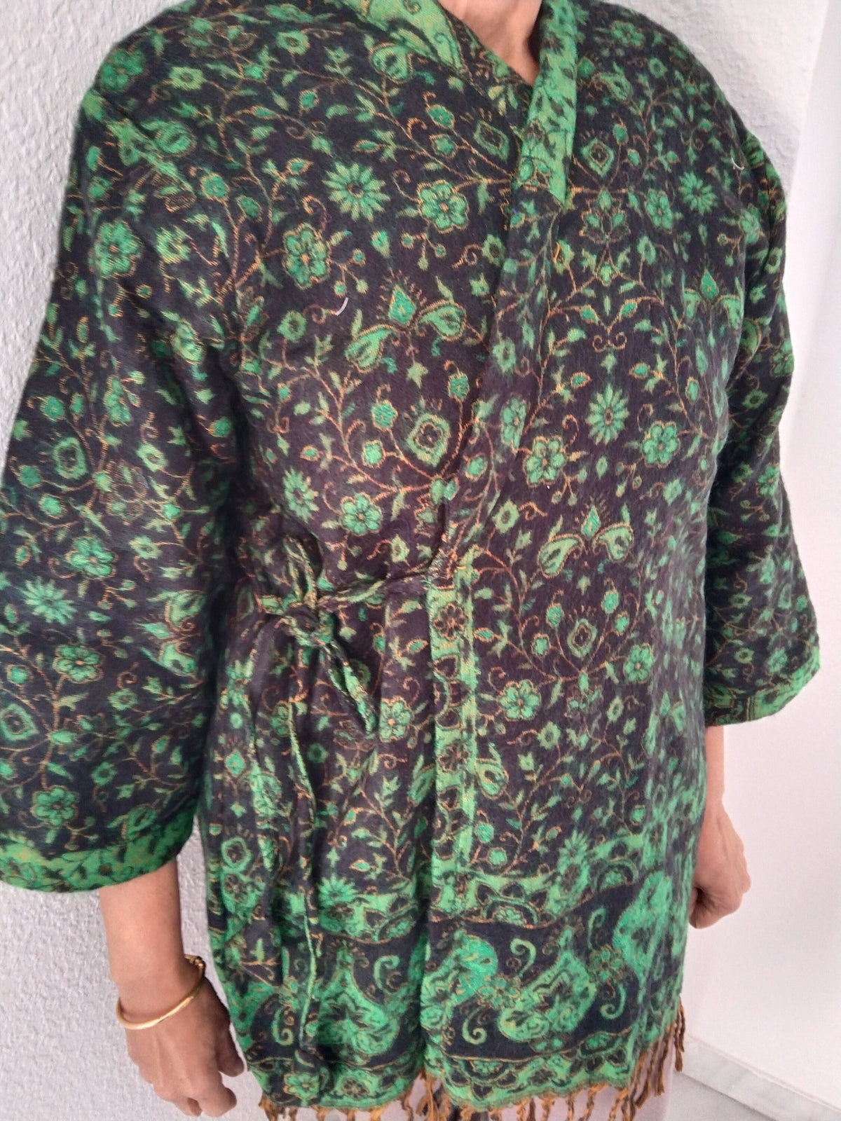 Unisex winter wool tie tunic, loungewear,gifts for her,boho tunic, spring jacket,wool tunic